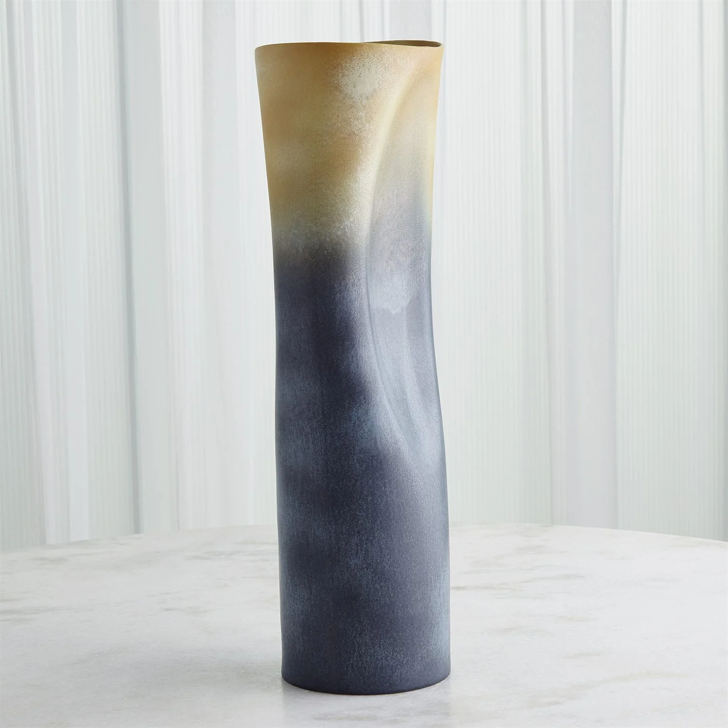 Global Views Indent Vase & Bowl - Grey Yellow - Image 10