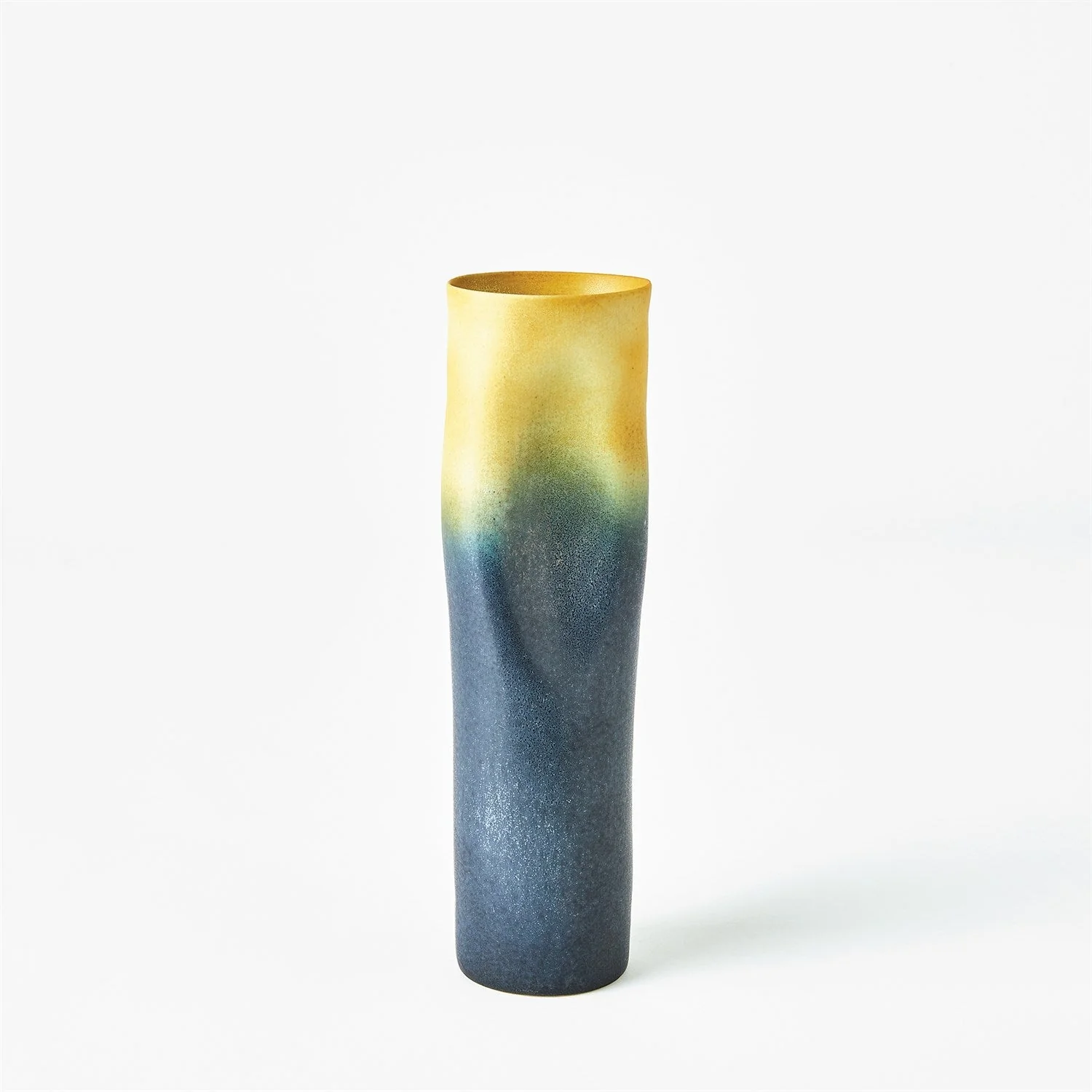 Global Views Indent Vase & Bowl - Grey Yellow - Image 11
