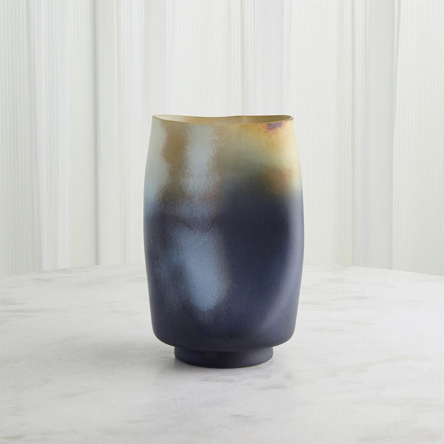 Global Views Indent Vase & Bowl - Grey Yellow - Image 15