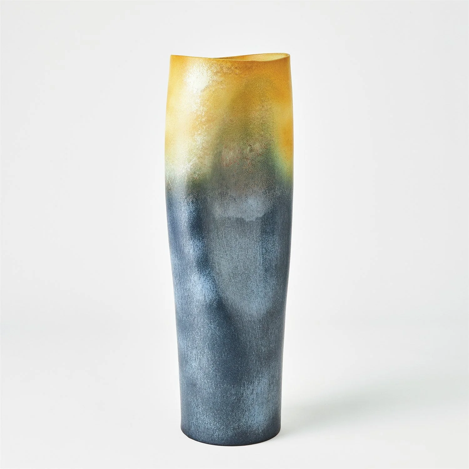 Global Views Indent Vase & Bowl - Grey Yellow - Image 8