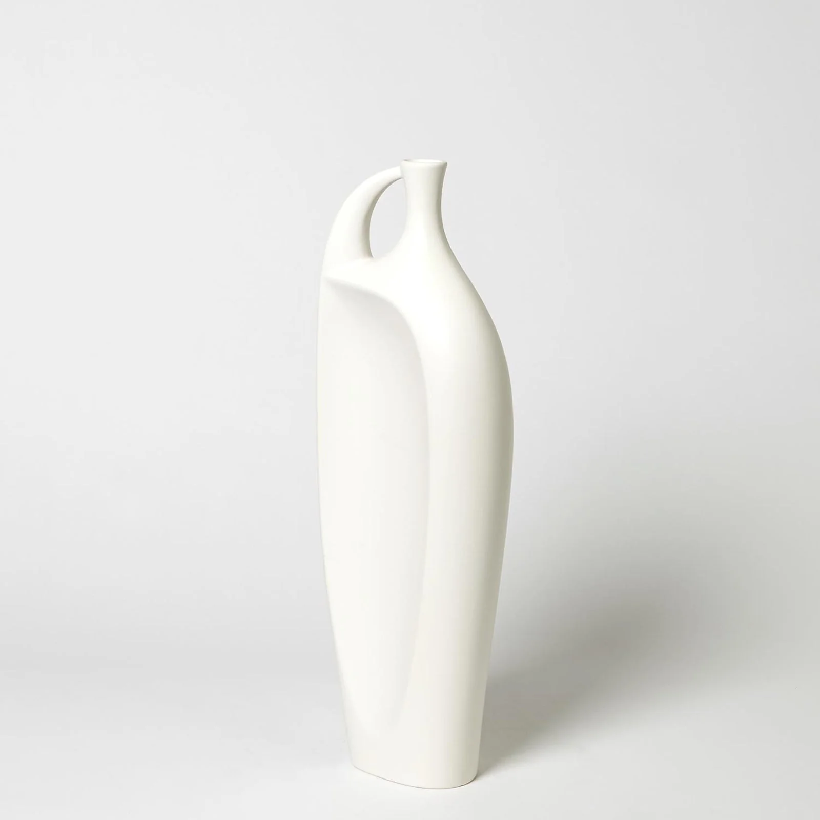 Global Views Indentation Vase-Matte White - Image 4