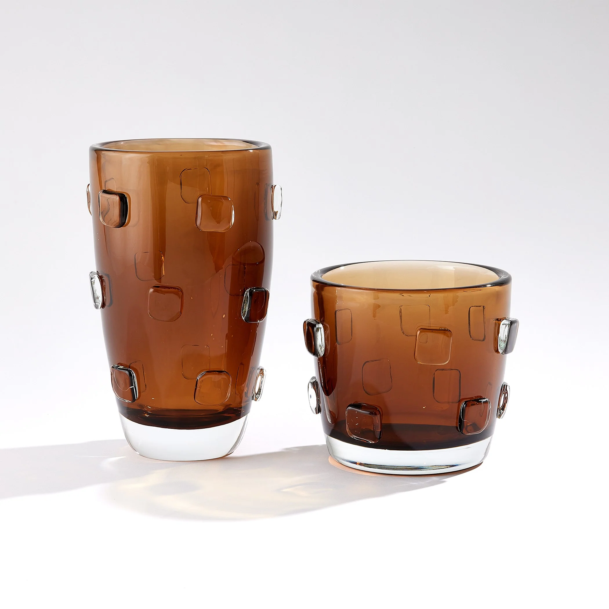Global Views Ingot Vase-Amber-Sm - Image 2