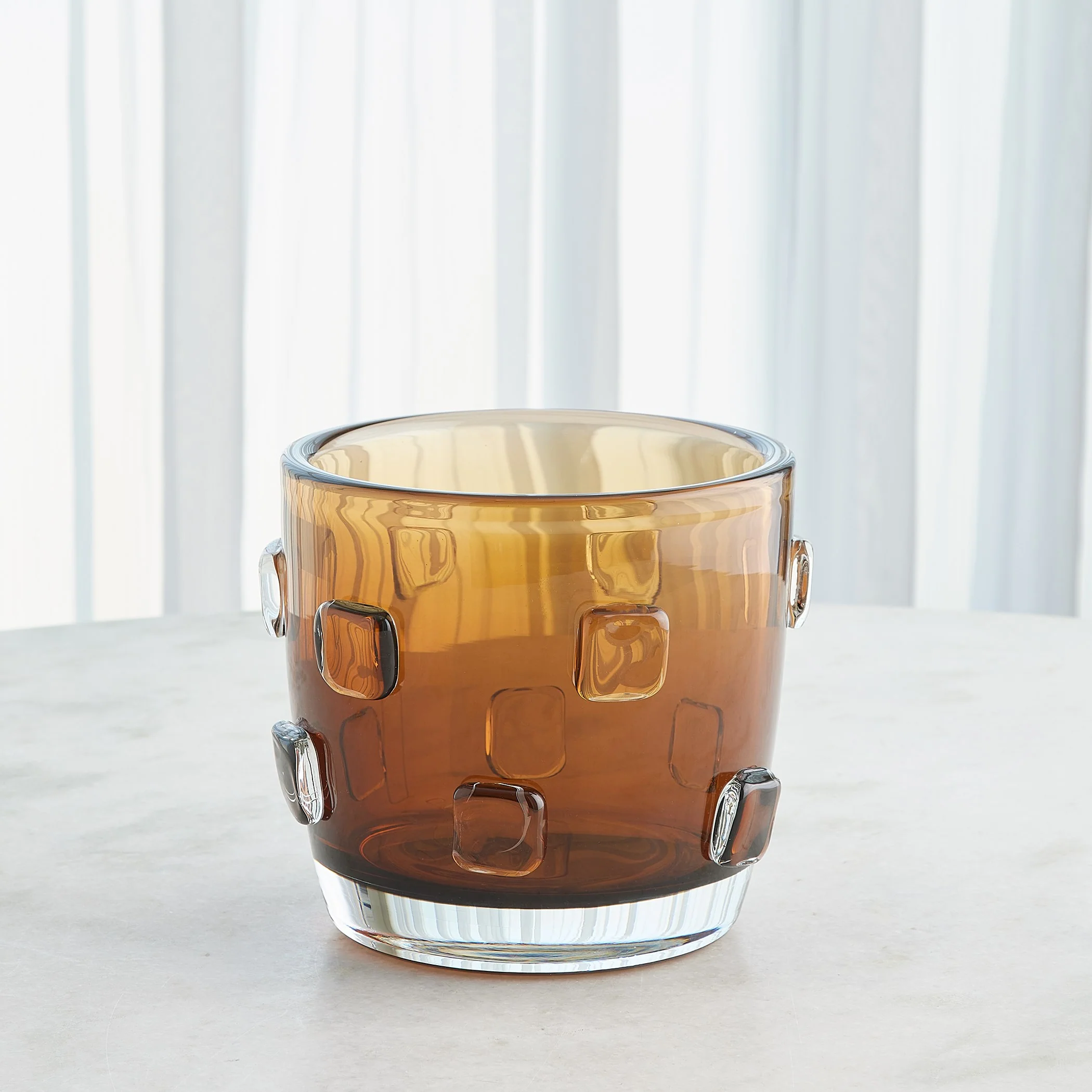Global Views Ingot Vase-Amber-Sm - Image 4