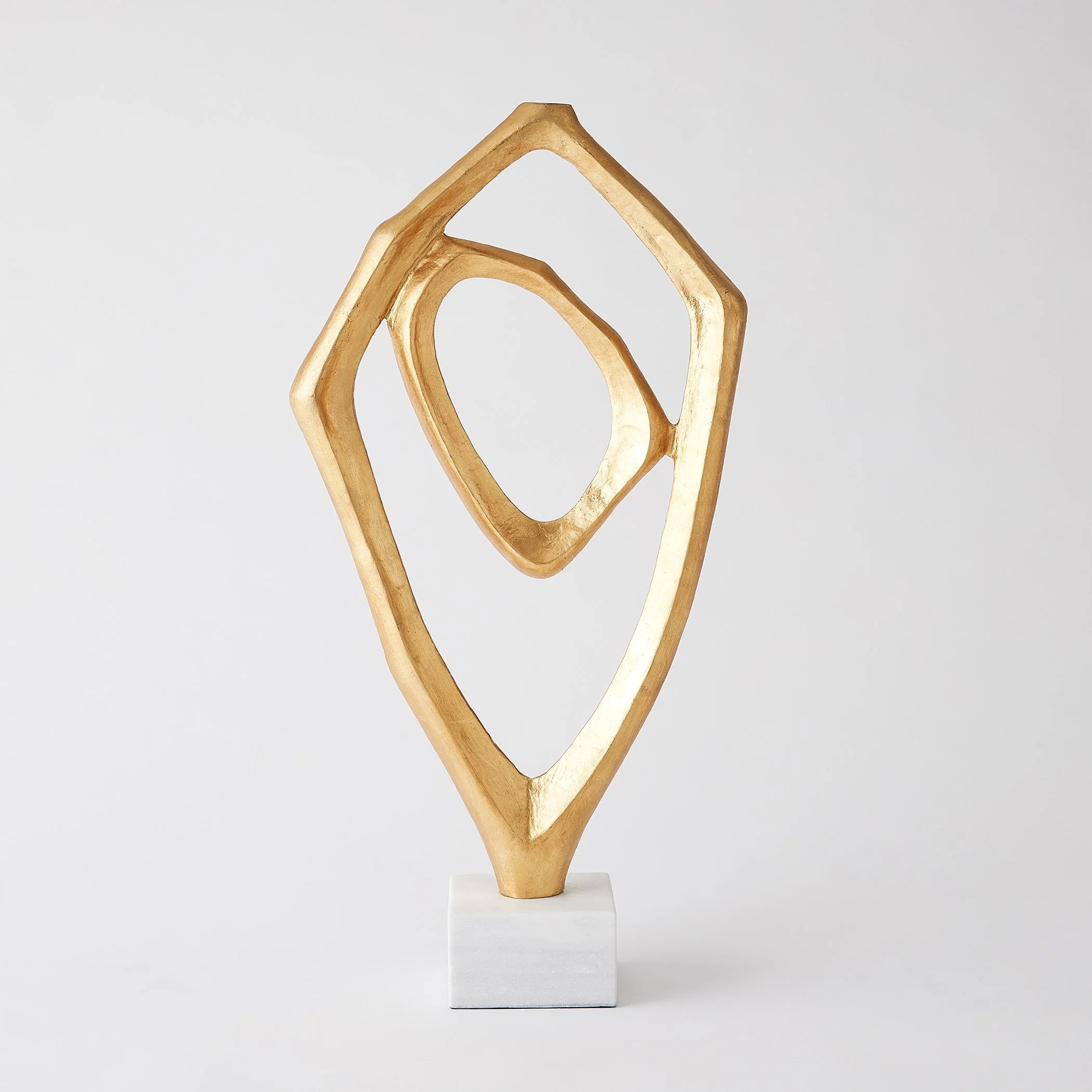 Global Views Interplay Sculpture Gold Leaf - Image 2