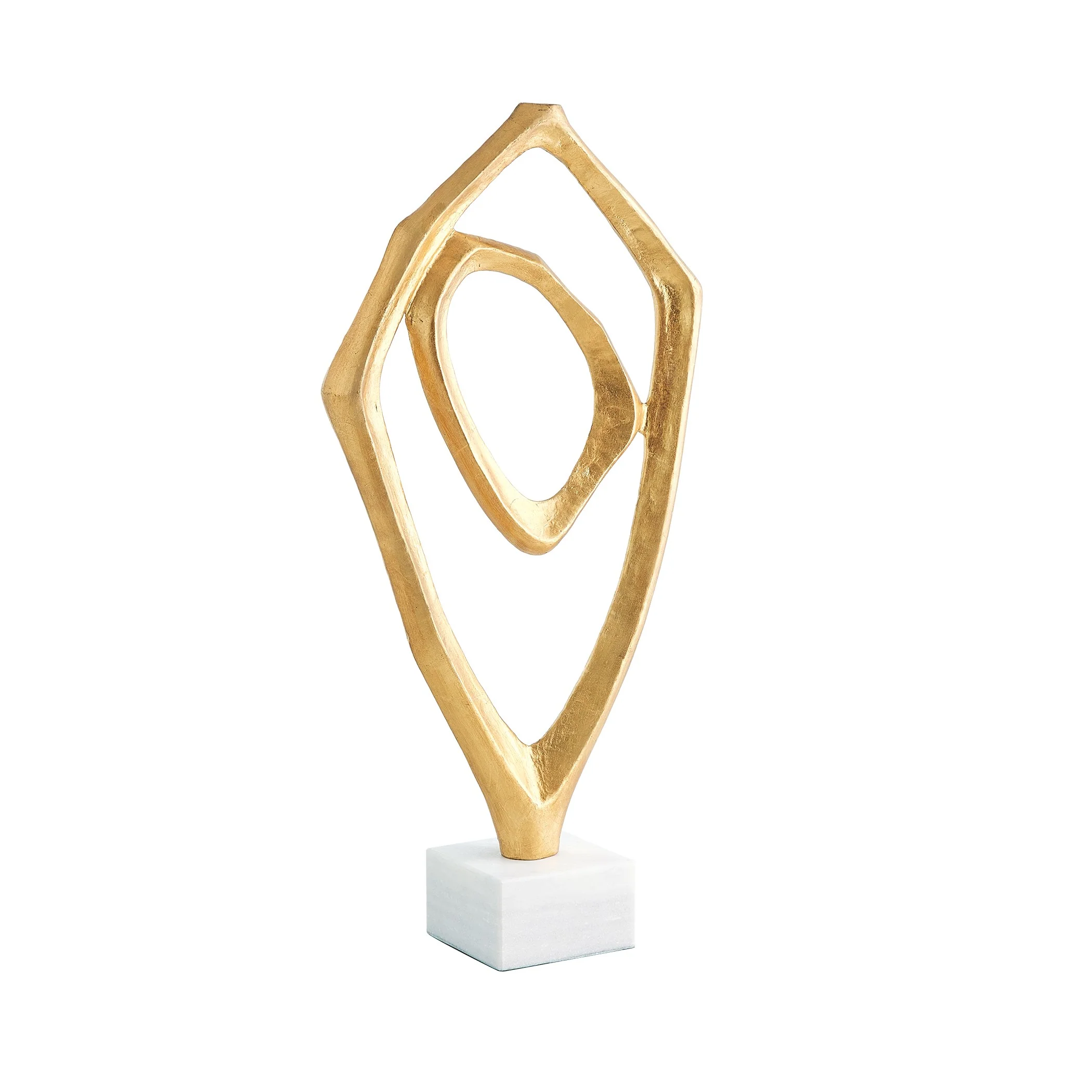 Global Views Interplay Sculpture Gold Leaf - Image 6