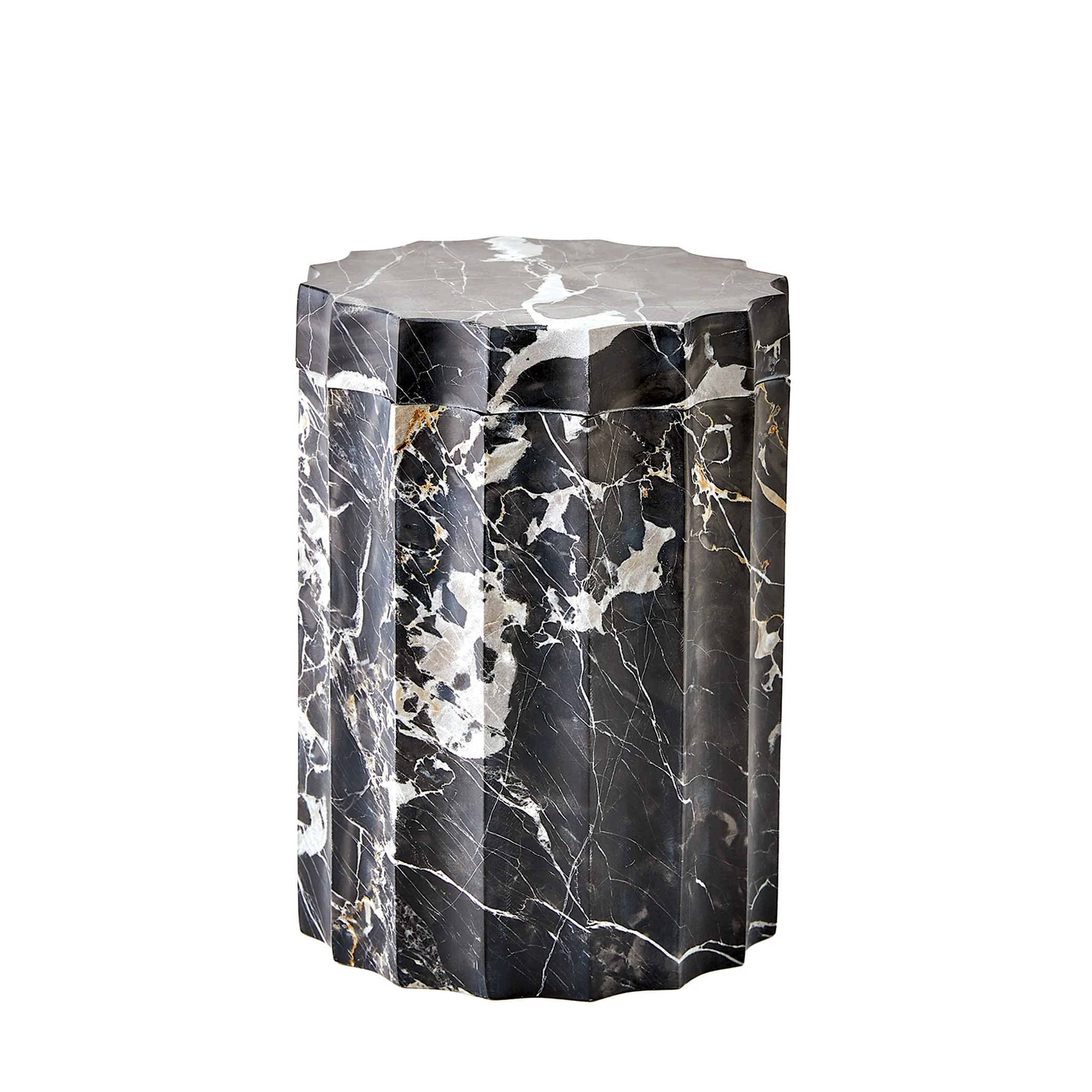 Global Views Ionic Jar-Golden Portoro-Lg - Image 9