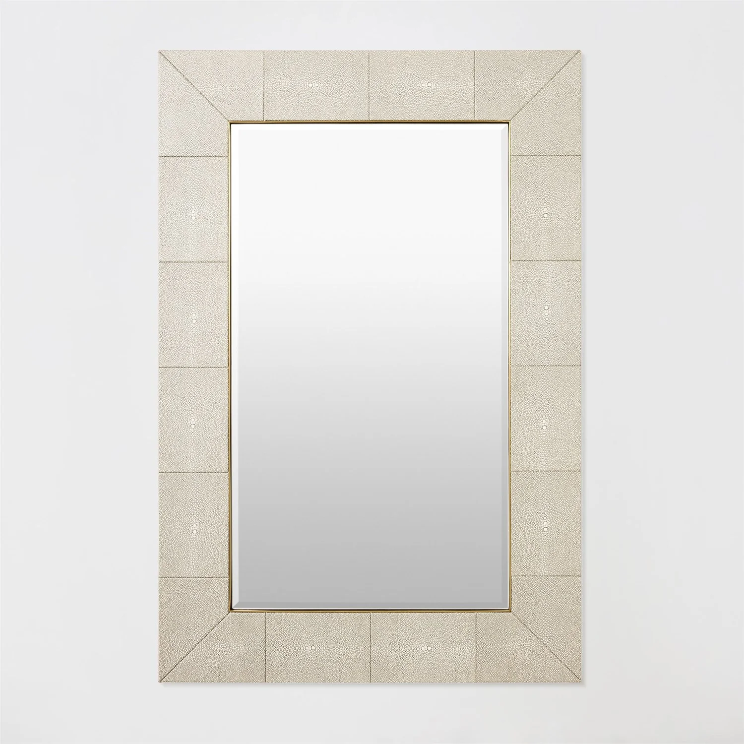 Global Views Ivory Shagreen Manta Mirror - Image 2