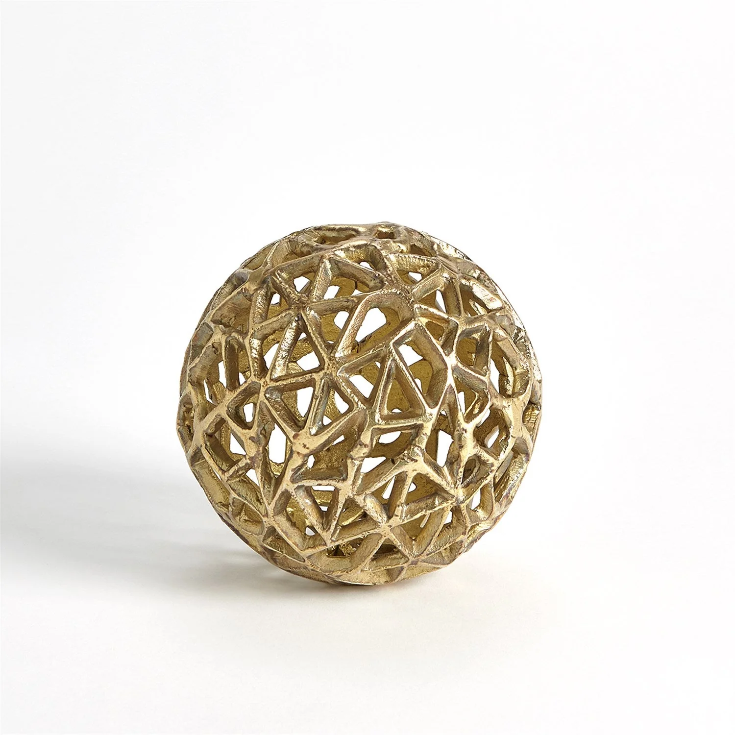 Global Views Jali Ball - Antique Brass - Image 6