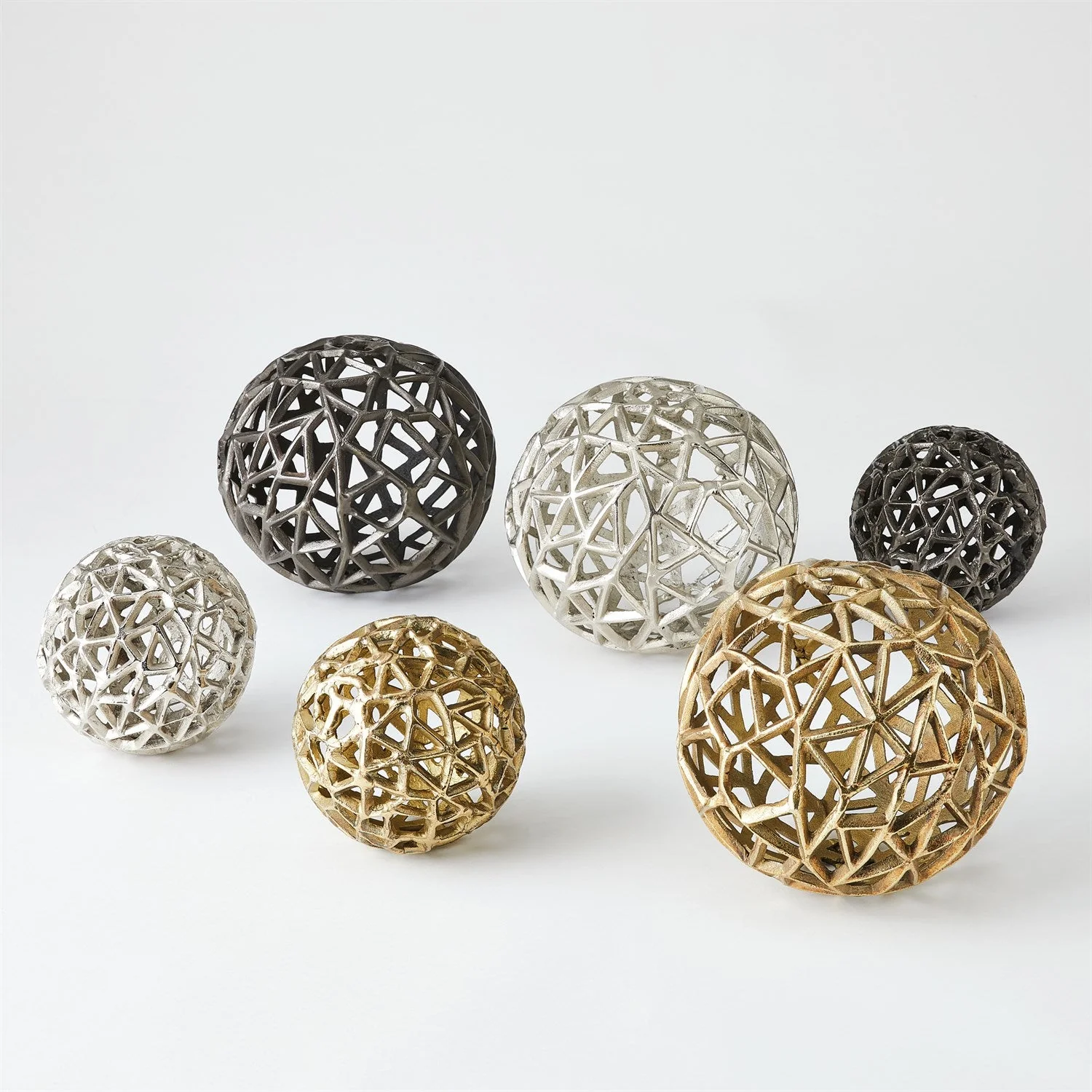 Global Views Jali Ball - Antique Brass - Image 7