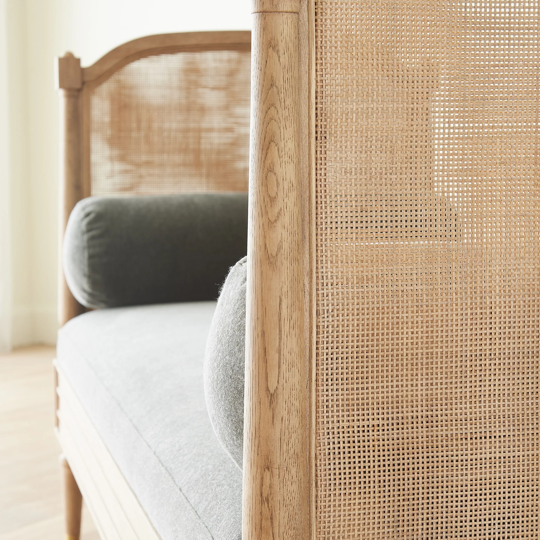 Global Views Josephine Daybed-Bleached Oak - Image 7