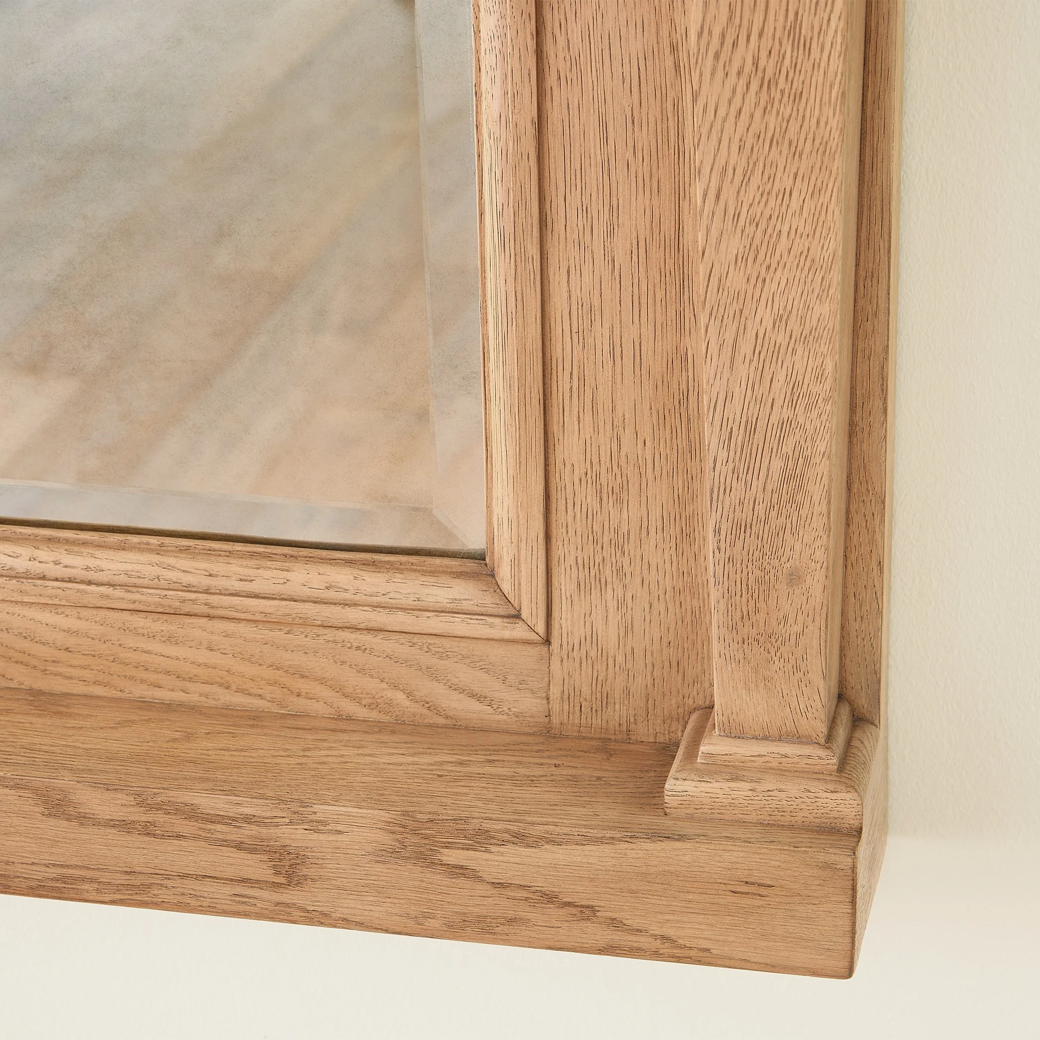 Global Views Josephine Floor Mirror-Bleached Oak - Image 7