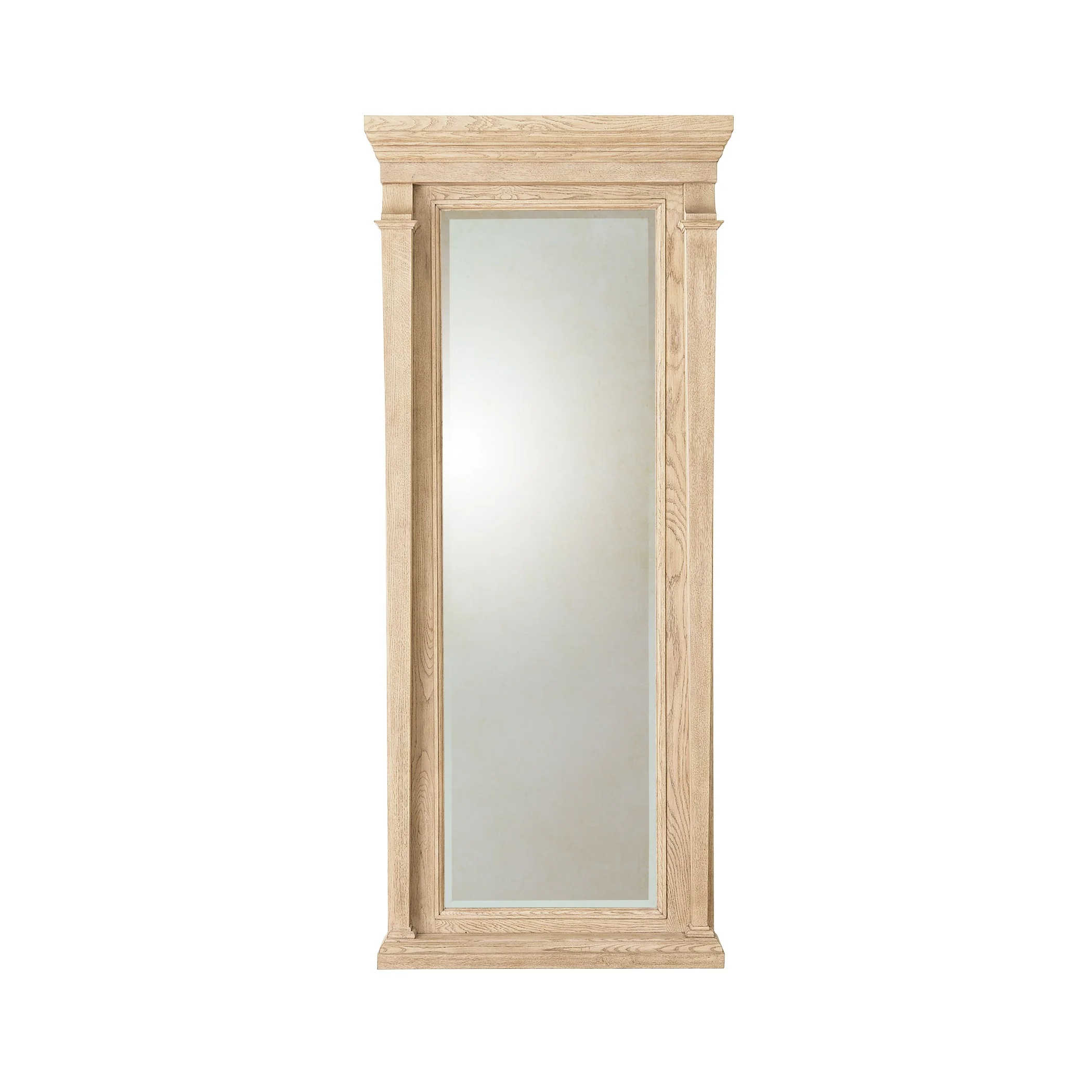 Global Views Josephine Floor Mirror-Bleached Oak - Image 8