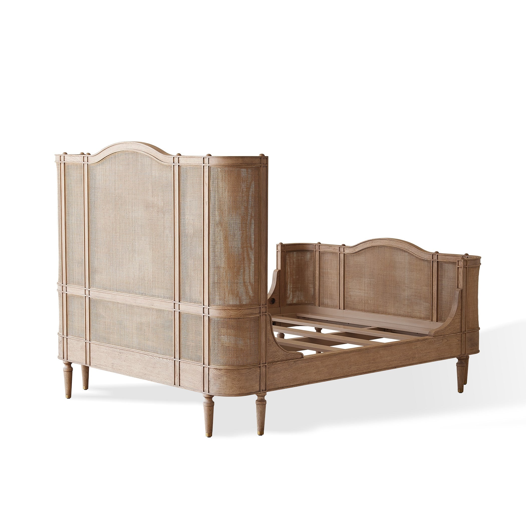 Global Views Josephine King Bed-Bleached Oak - Image 6
