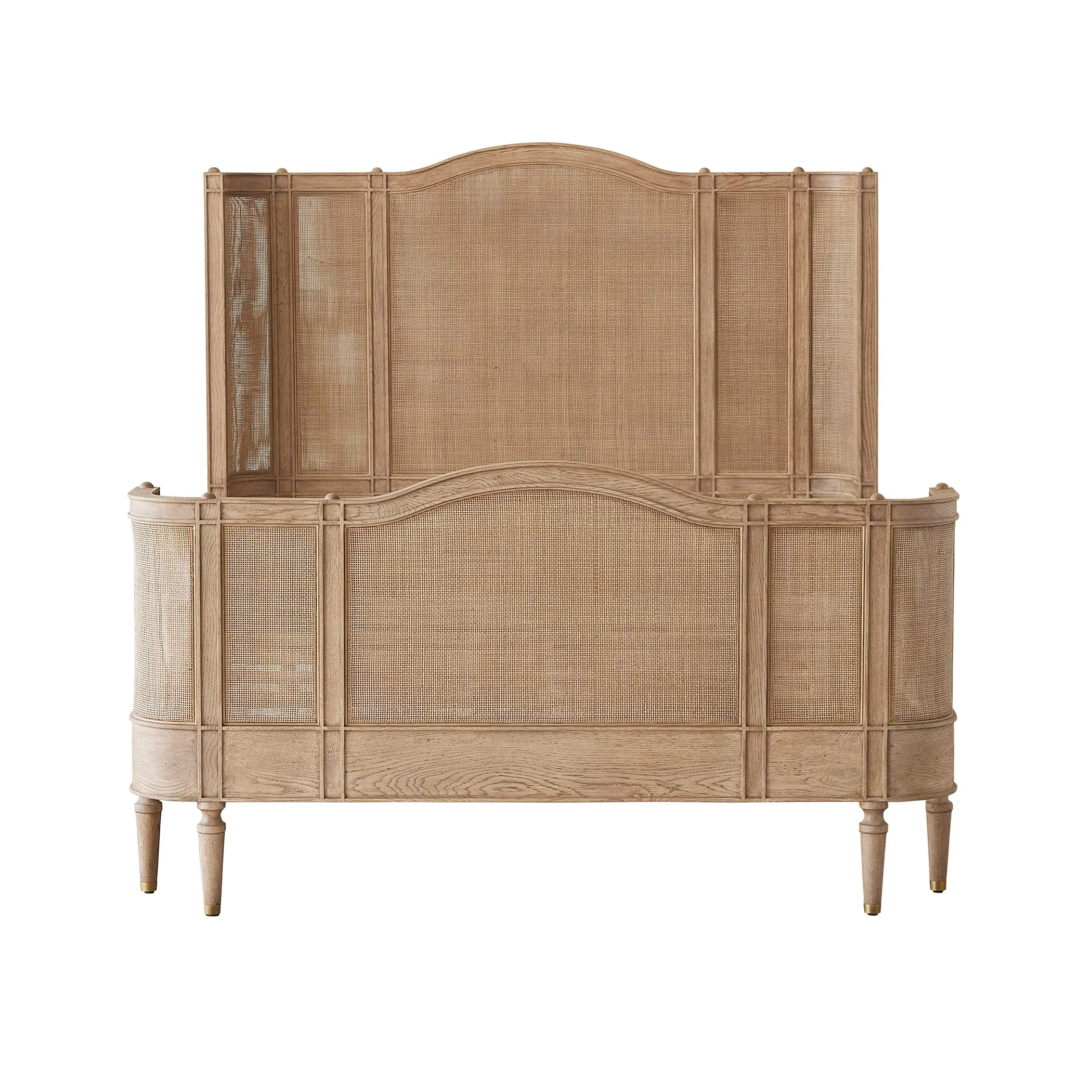 Global Views Josephine Queen Bed-Bleached Oak - Image 4