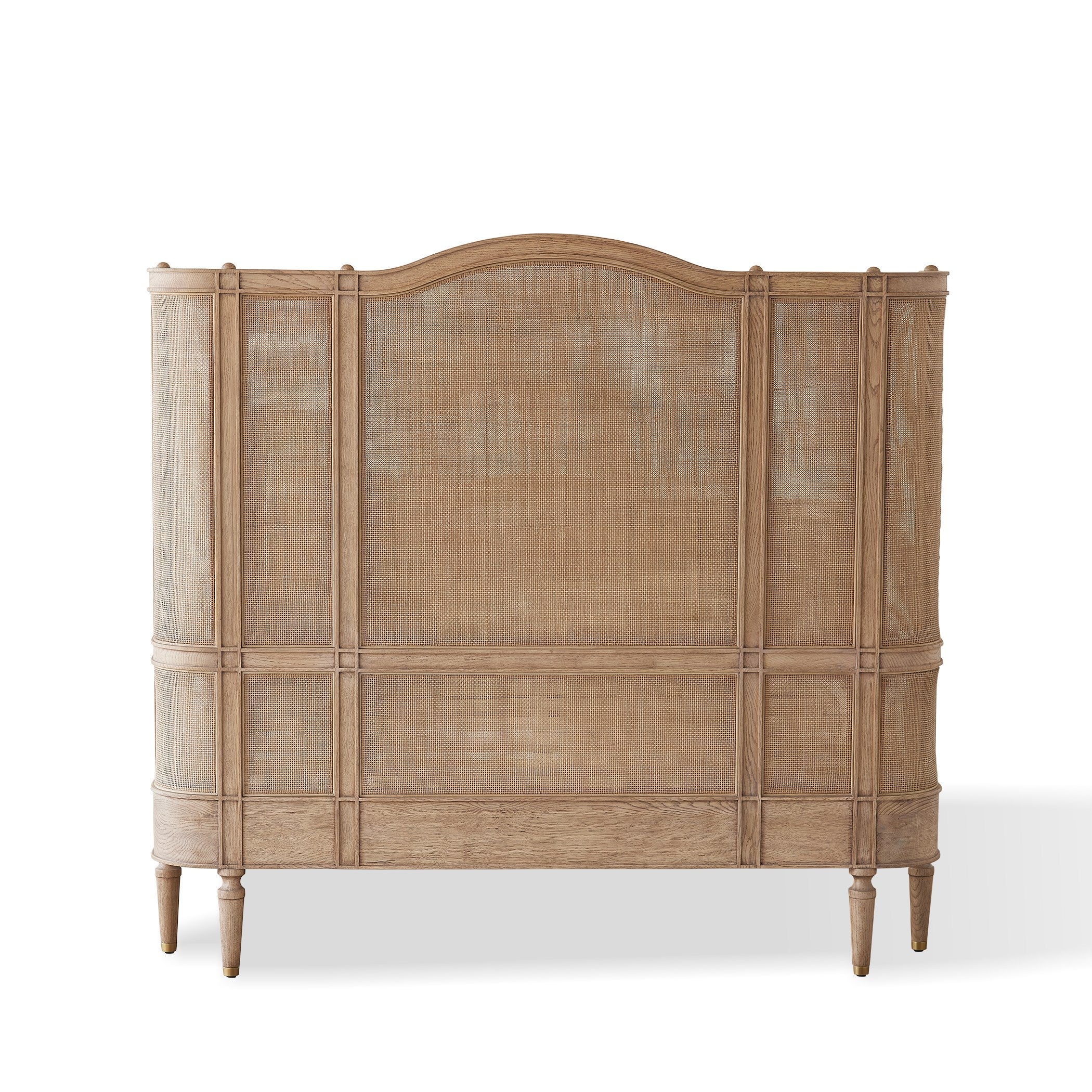 Global Views Josephine Queen Bed-Bleached Oak - Image 5