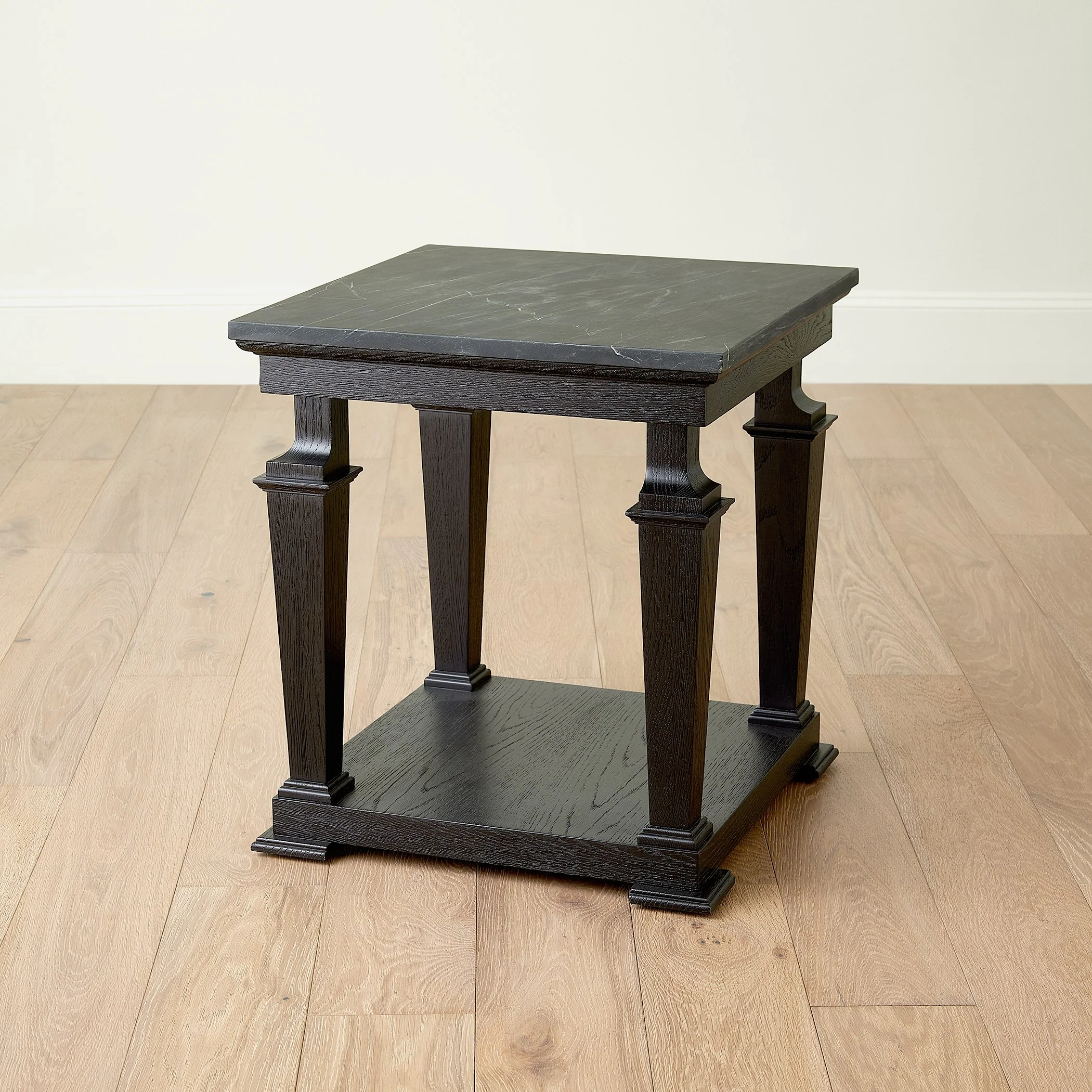 Global Views Josephine Side Table-Blackened Oak - Image 3