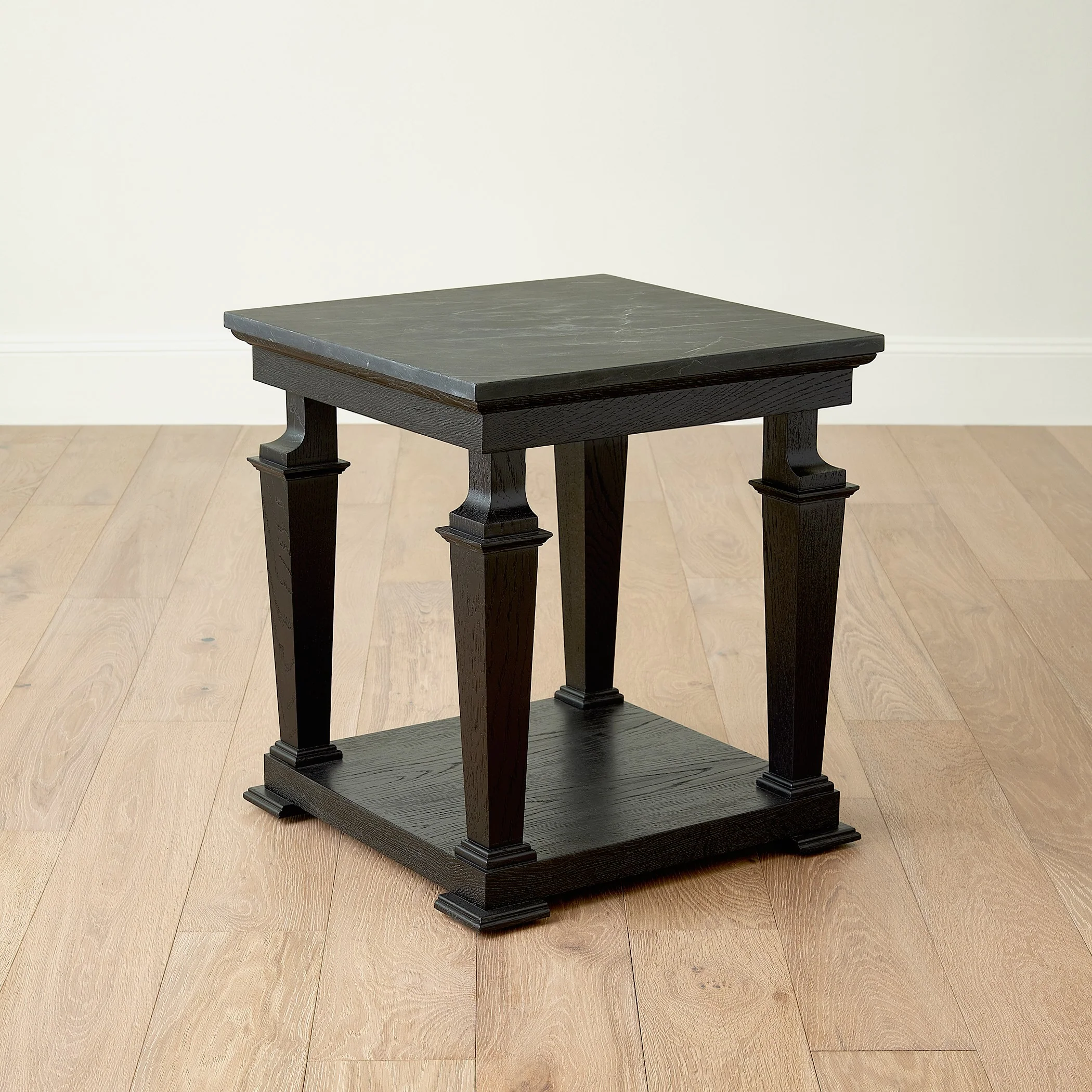 Global Views Josephine Side Table-Blackened Oak - Image 4