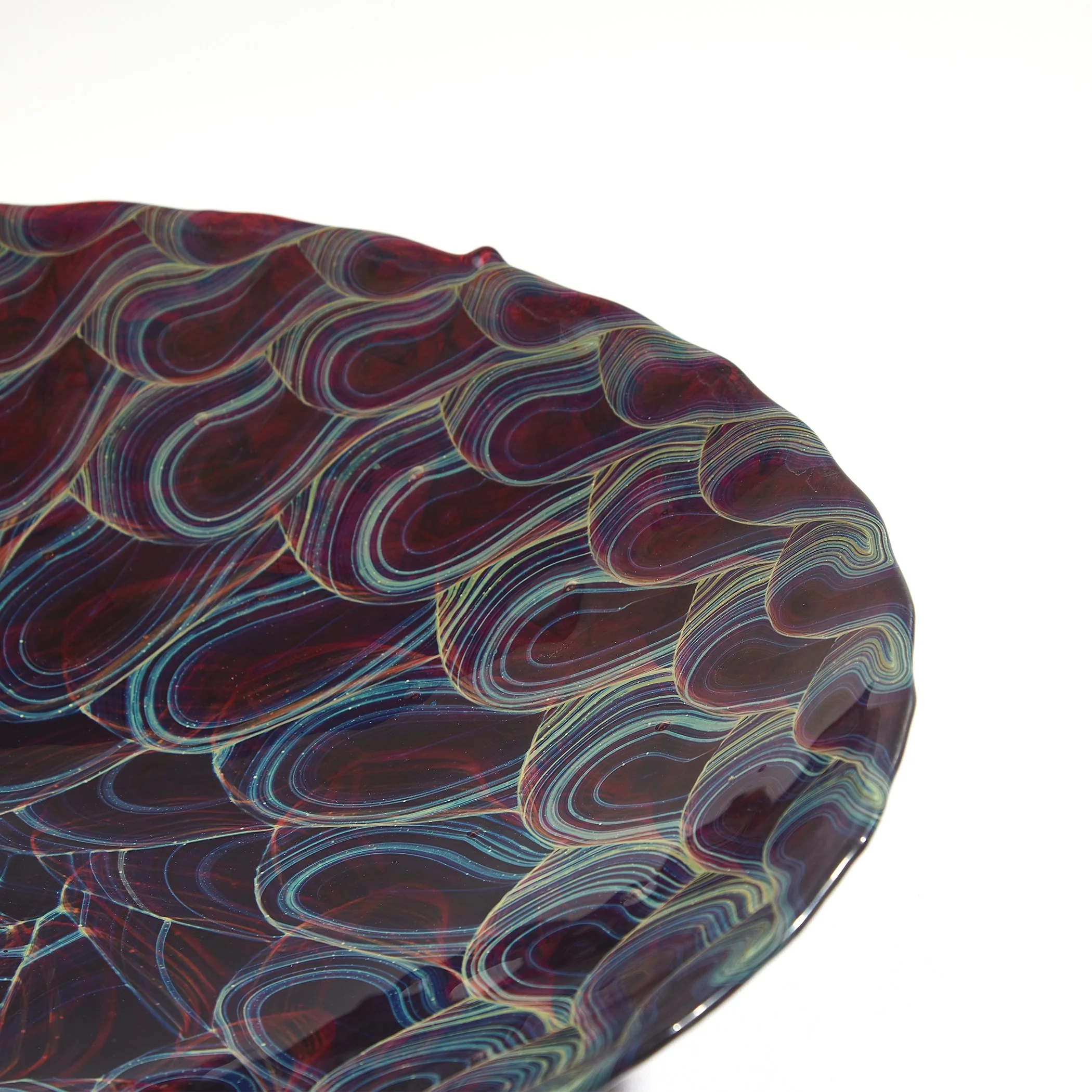 Global Views Kaleidoscope Centerpiece Plum - Image 11