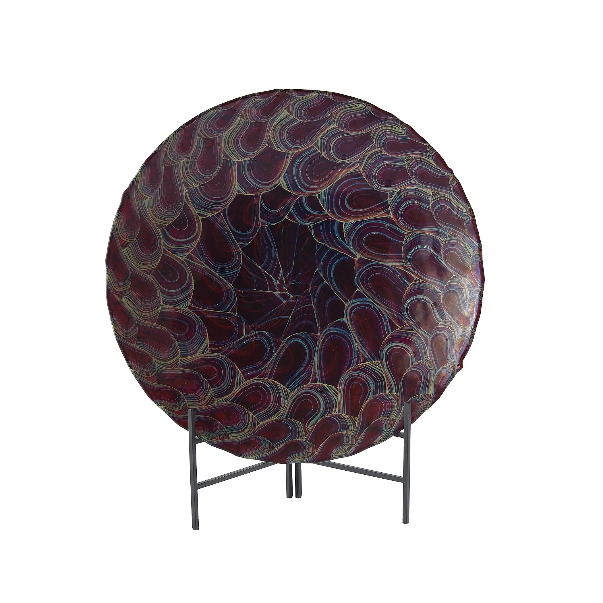 Global Views Kaleidoscope Centerpiece Plum - Image 15