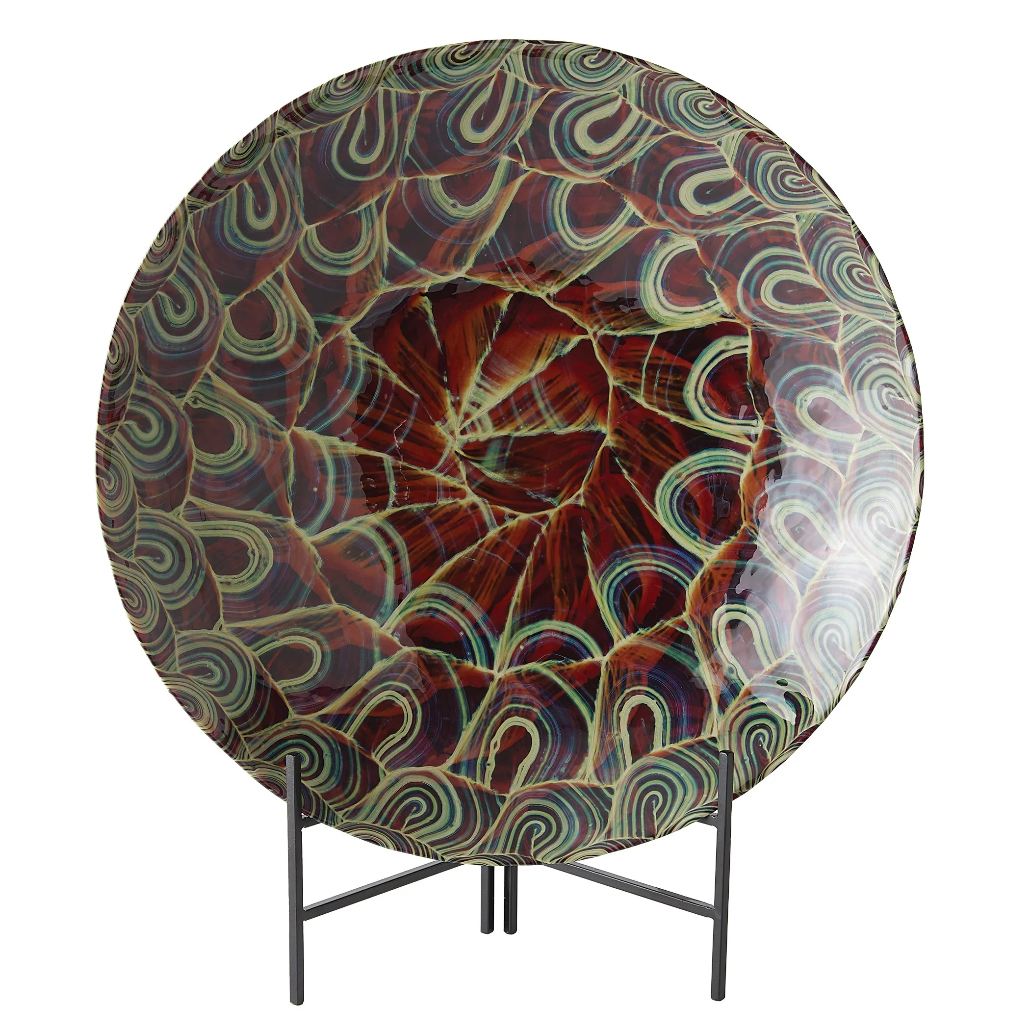Global Views Kaleidoscope Centerpiece Plum - Image 2