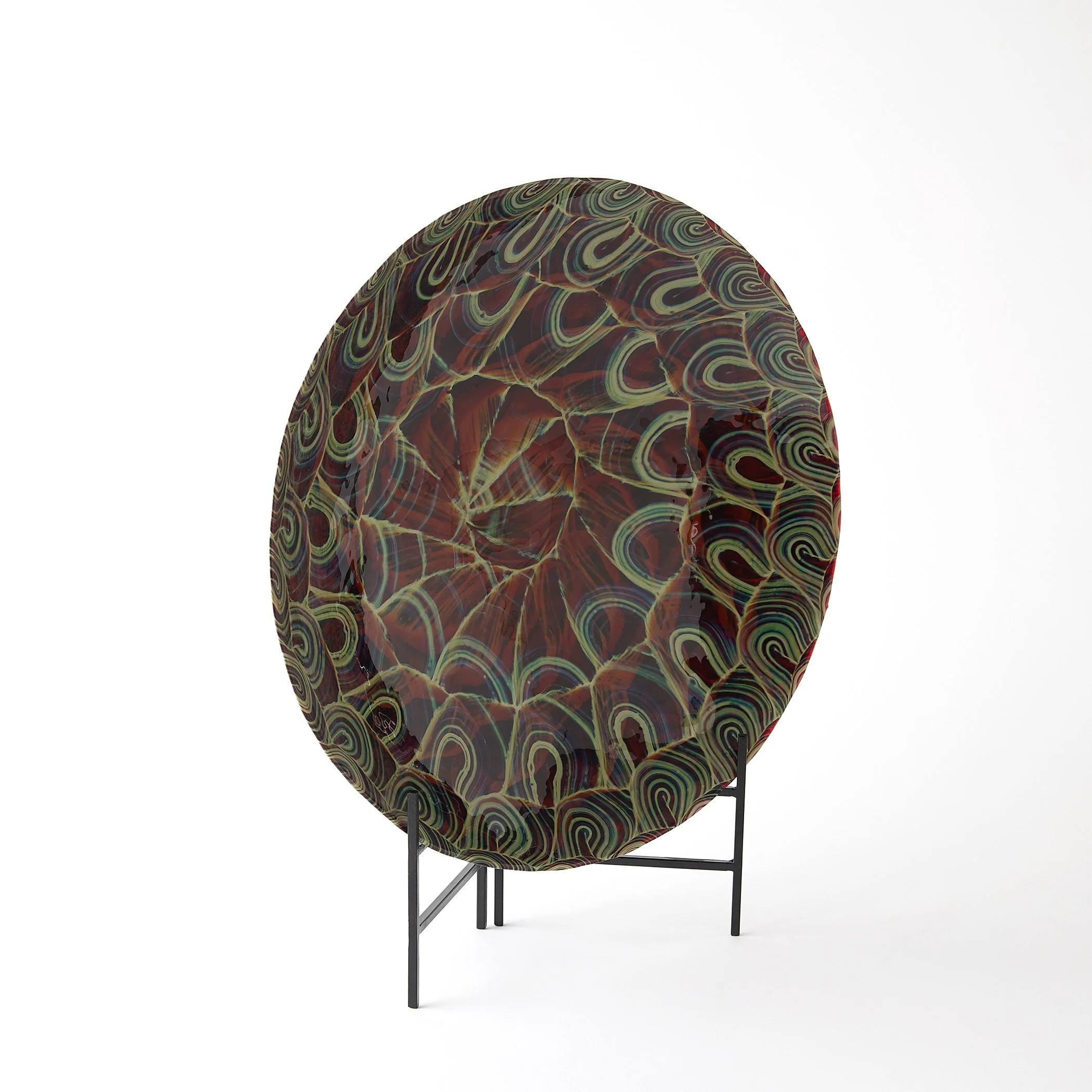 Global Views Kaleidoscope Centerpiece Plum - Image 7