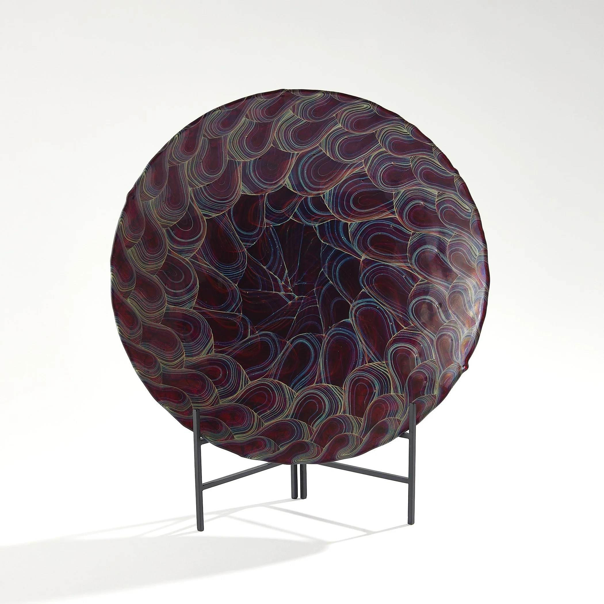 Global Views Kaleidoscope Centerpiece Plum - Image 8
