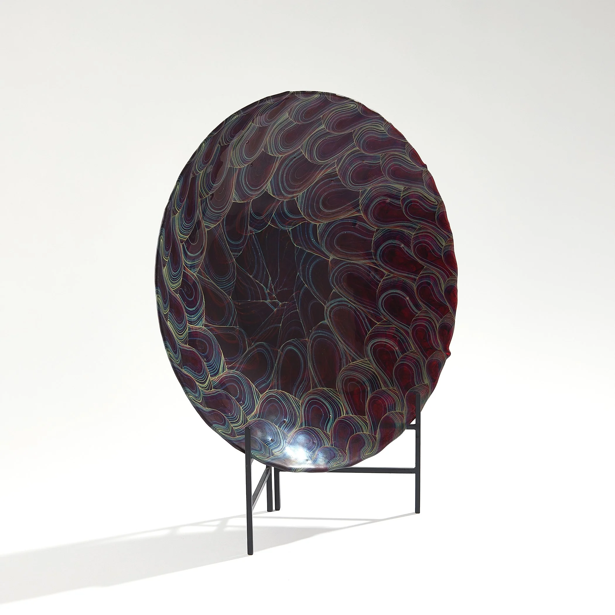 Global Views Kaleidoscope Centerpiece Plum - Image 9