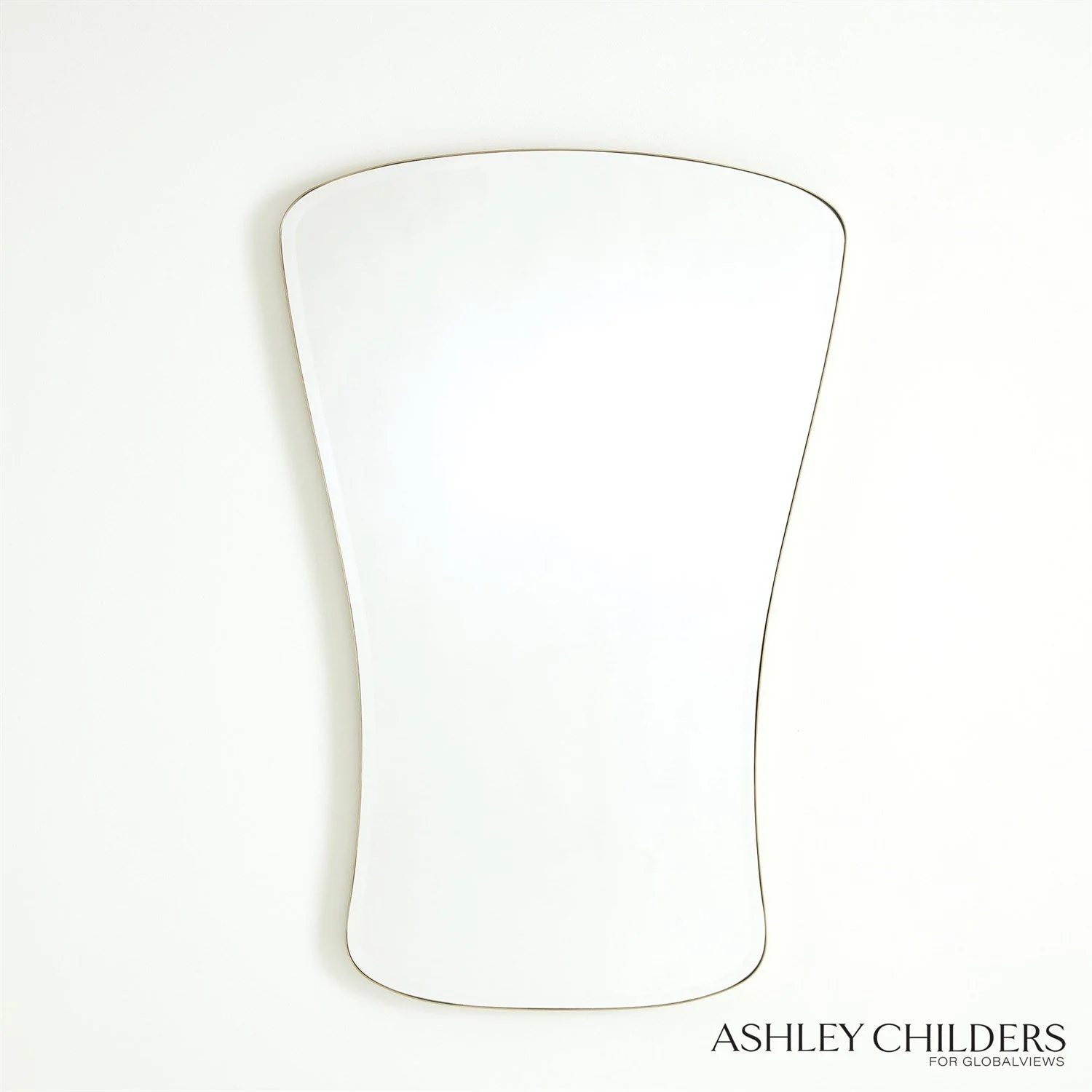 Global Views Key Mirror-Simple Satin Brass by Ashley Childers - Image 4