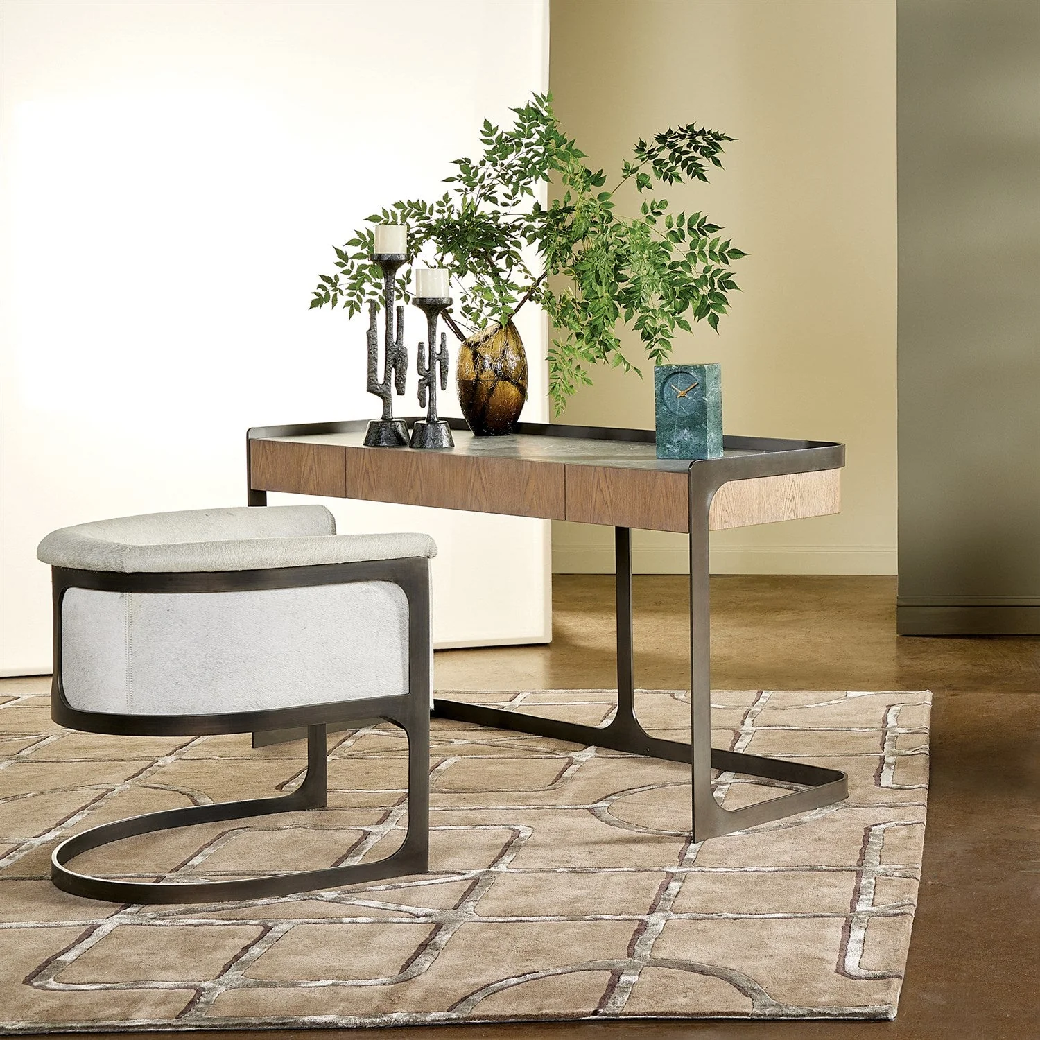 Global Views Khaki Gate Rug Clearance - Image 3