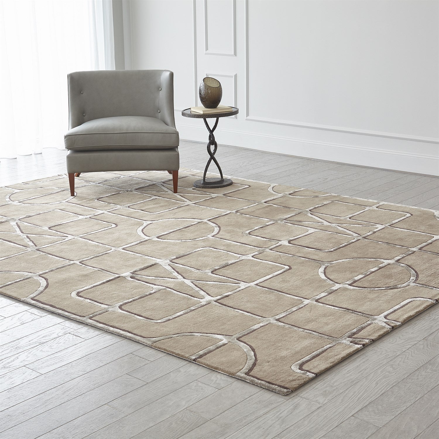 Global Views Khaki Gate Rug Clearance - Image 5