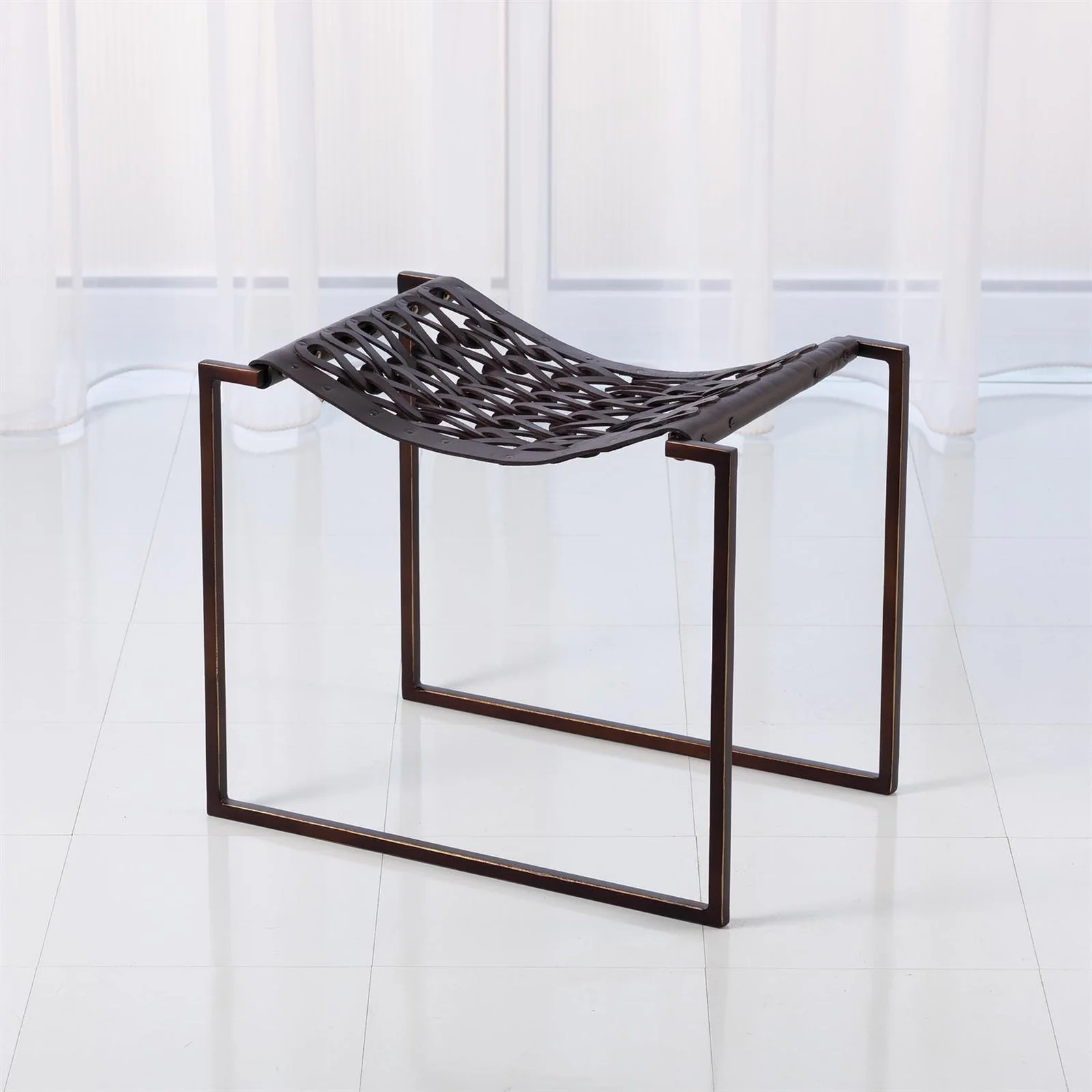 Global Views Knit Pearl Stool - Image 2