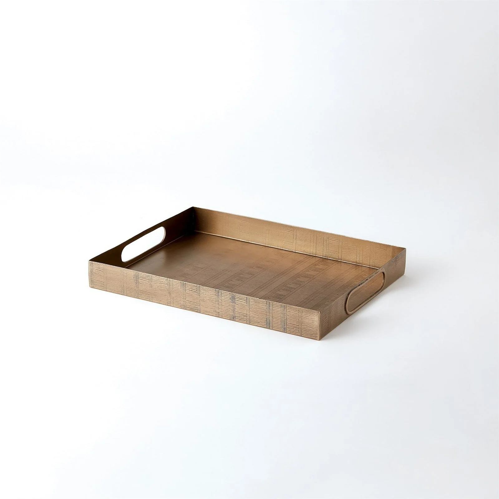 Global Views Kokoro Etched Rectangular Tray - Image 3