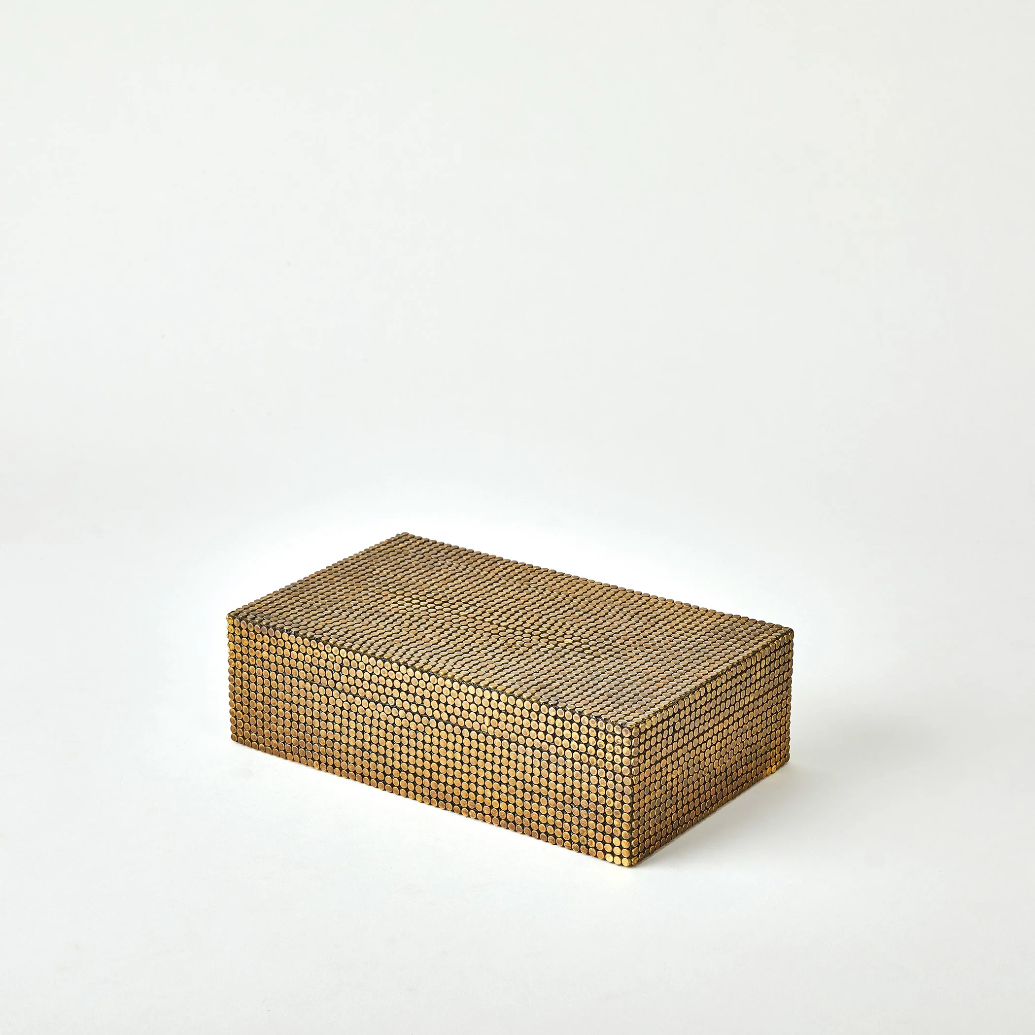 Global Views Lames Boxes and Trays Aged Brass - Image 10