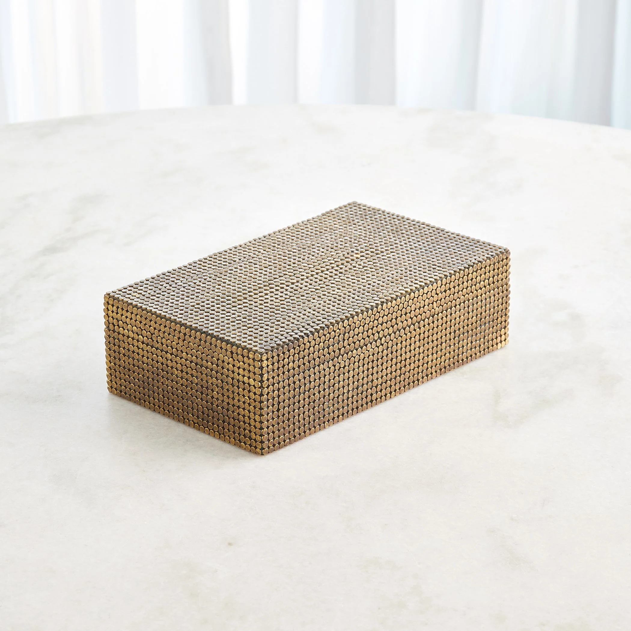 Global Views Lames Boxes and Trays Aged Brass - Image 11