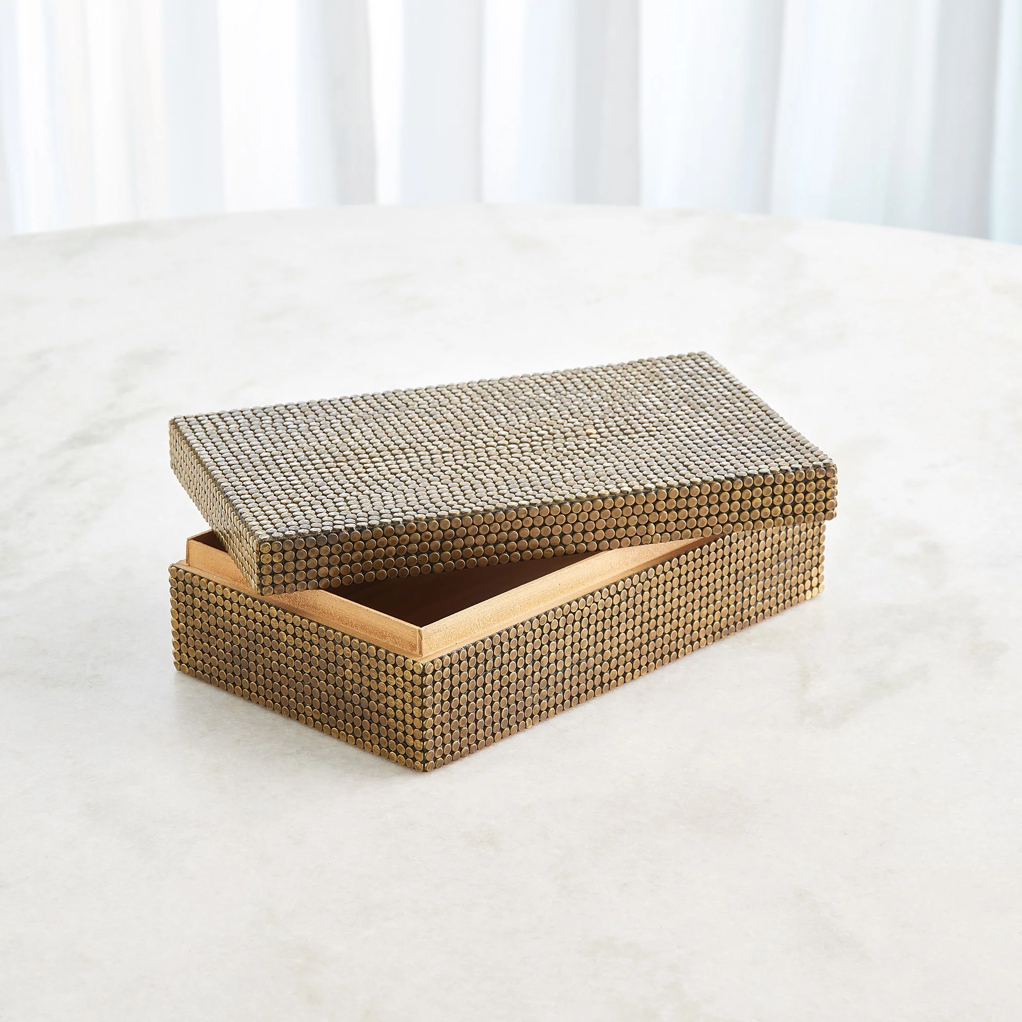 Global Views Lames Boxes and Trays Aged Brass - Image 12