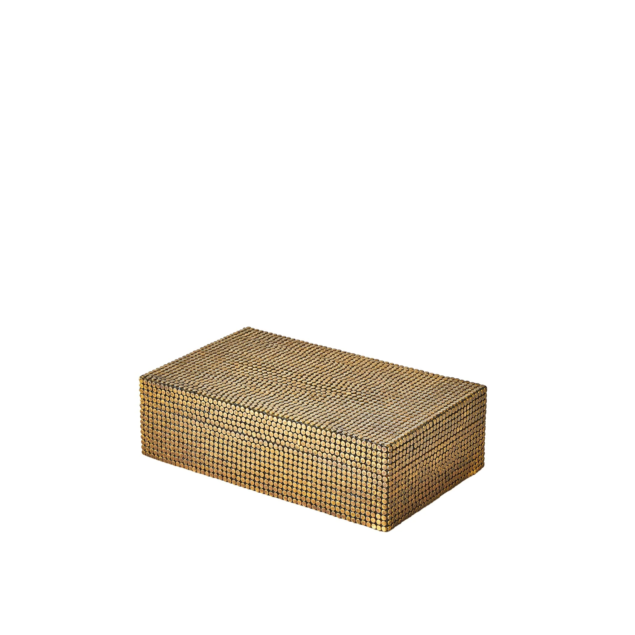 Global Views Lames Boxes and Trays Aged Brass - Image 13