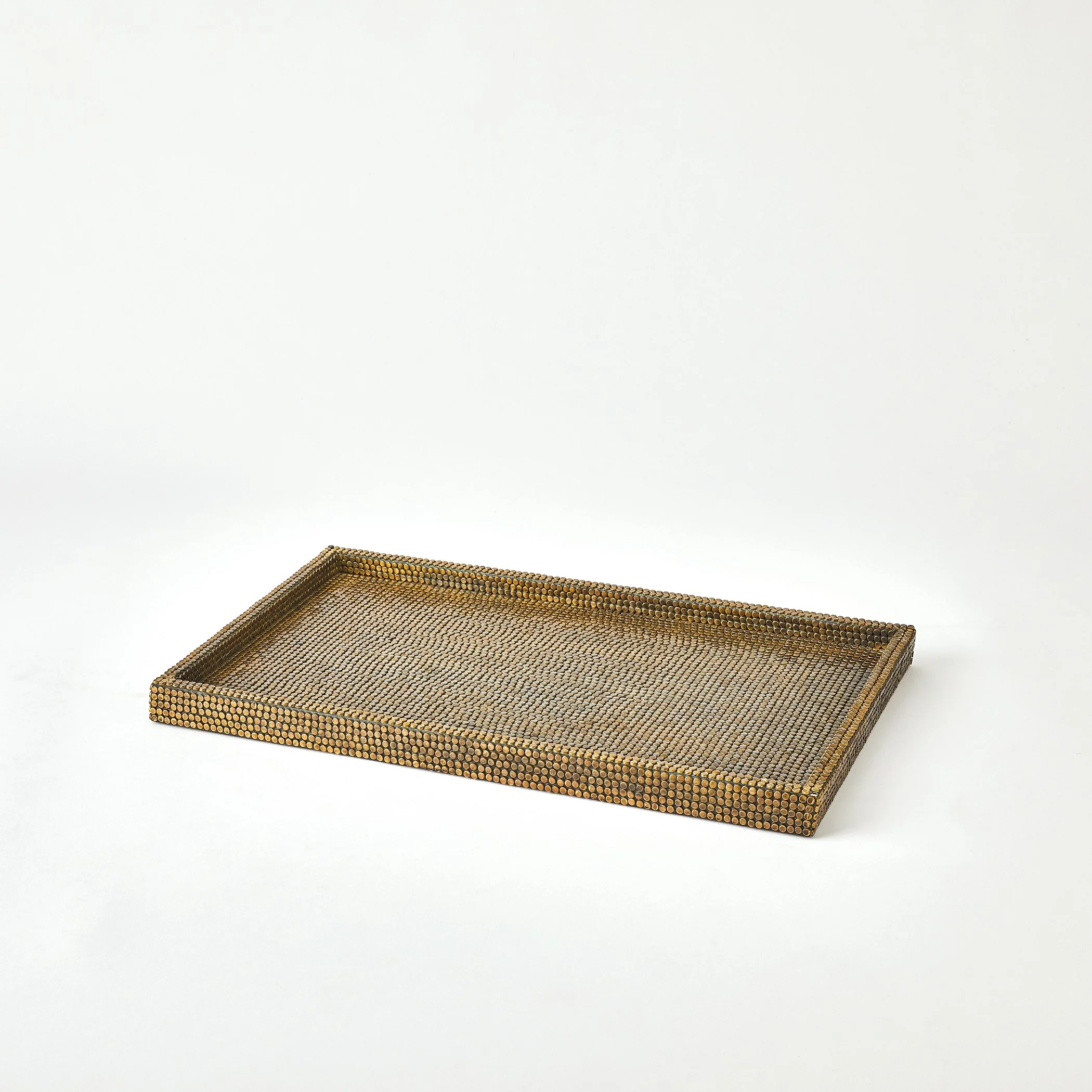 Global Views Lames Boxes and Trays Aged Brass - Image 20