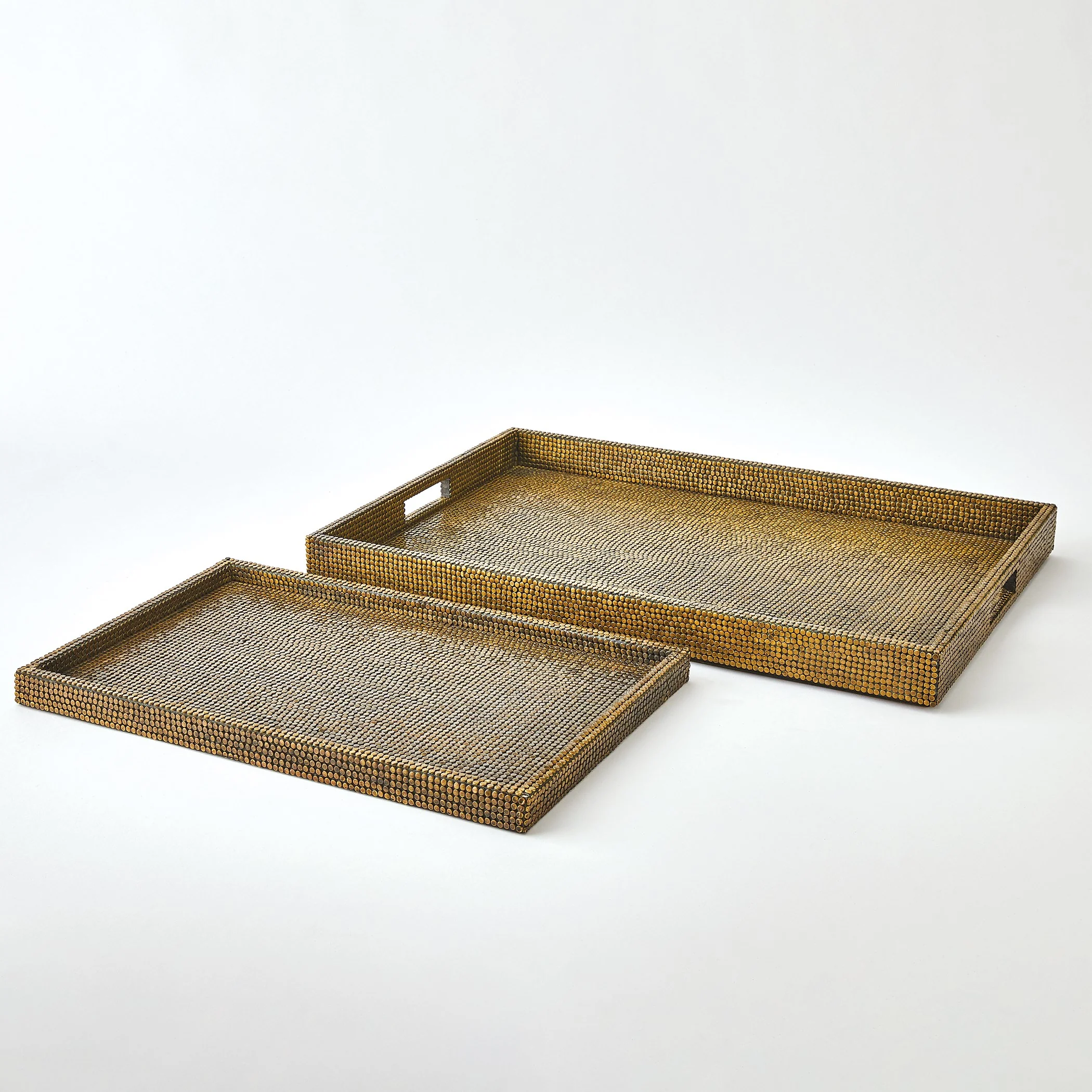 Global Views Lames Boxes and Trays Aged Brass - Image 21
