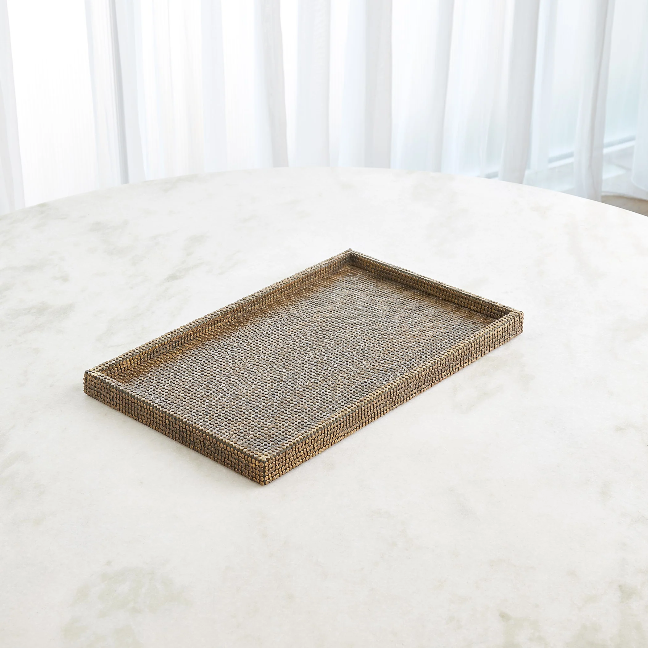 Global Views Lames Boxes and Trays Aged Brass - Image 22
