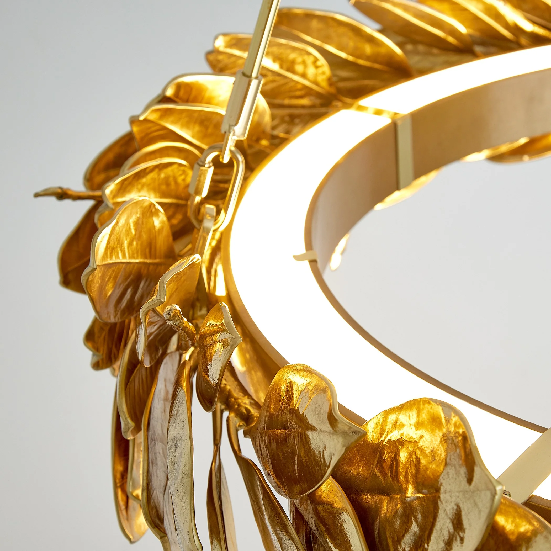 Global Views Laurel Chandelier-Brass - Image 11