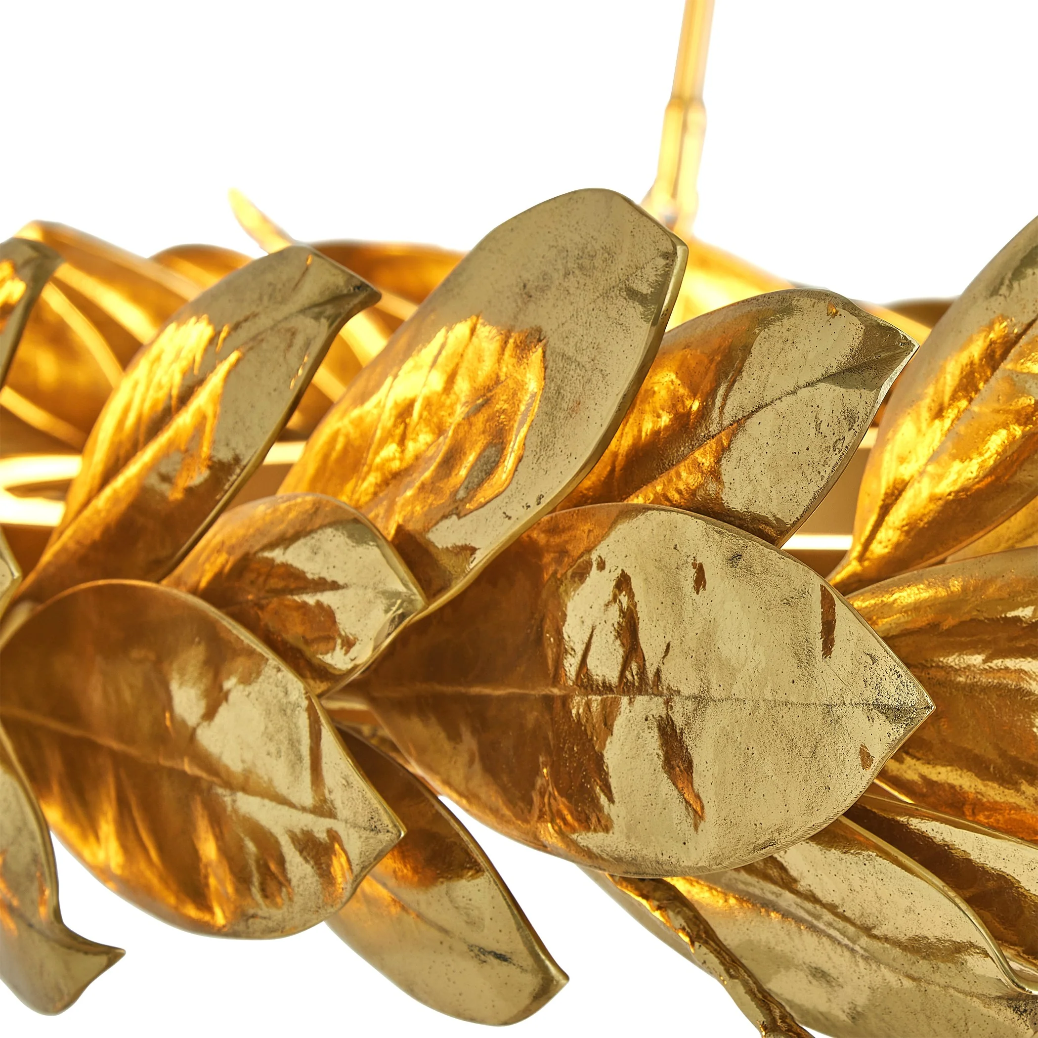 Global Views Laurel Chandelier-Brass - Image 7