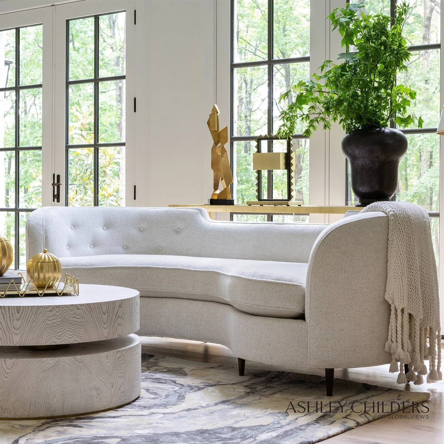 Global Views Lauren Sofa-Avoletta by Ashley Childers - Image 2