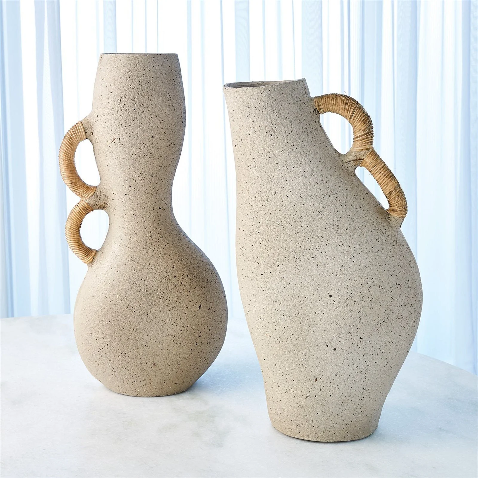 Global Views Leaning Vase Sandstone - Image 4
