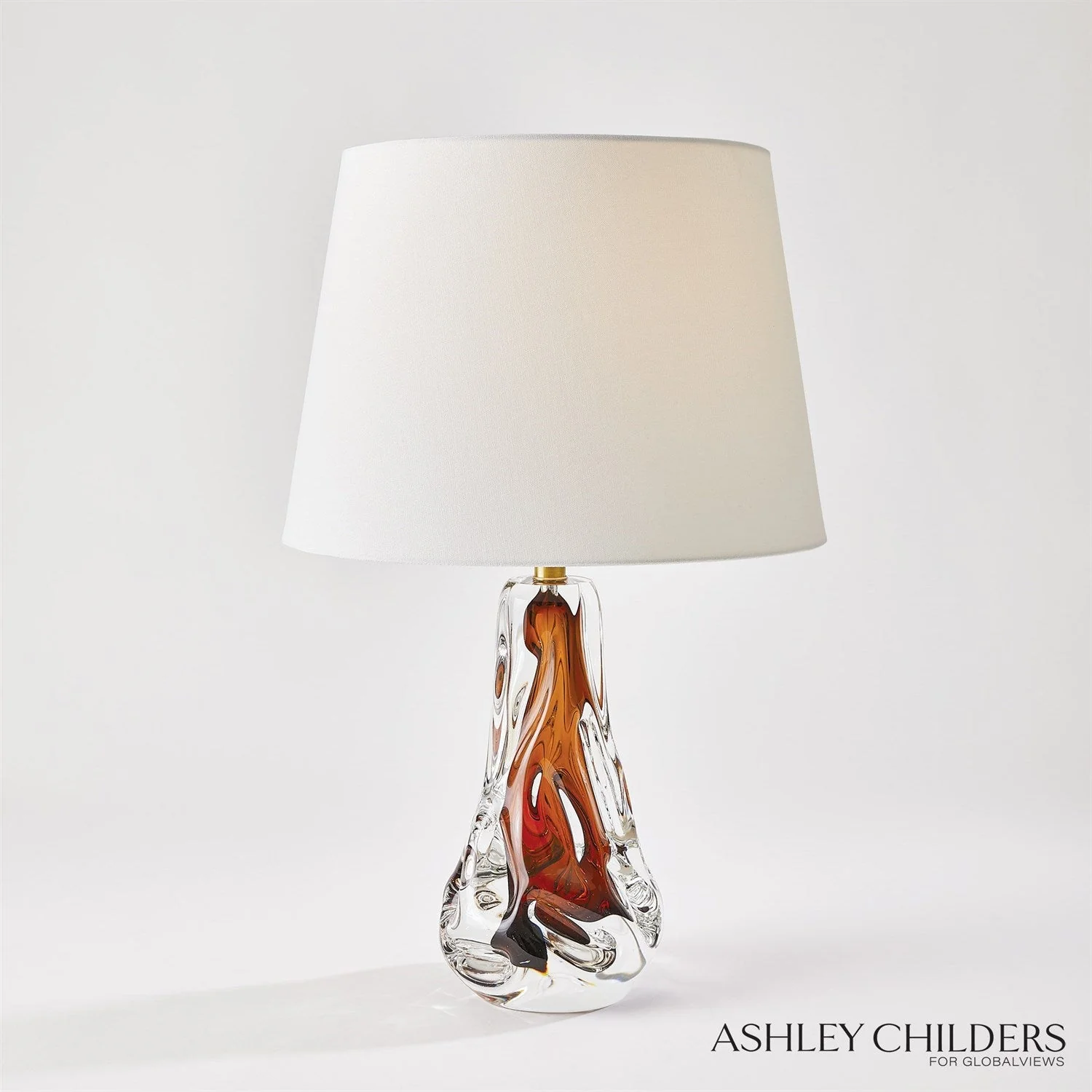 Global Views Lila Lamp-Amber by Ashley Childers - Image 2