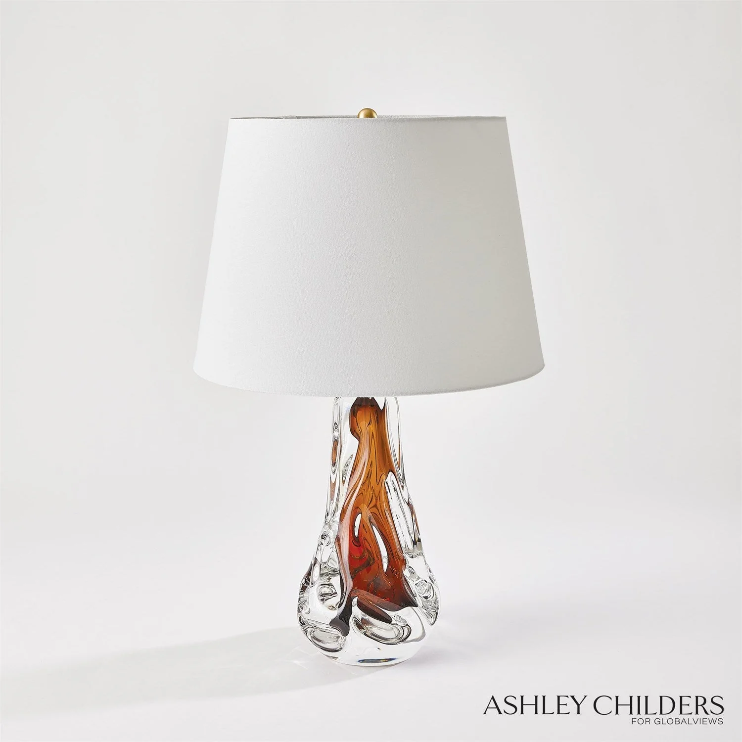 Global Views Lila Lamp-Amber by Ashley Childers - Image 3