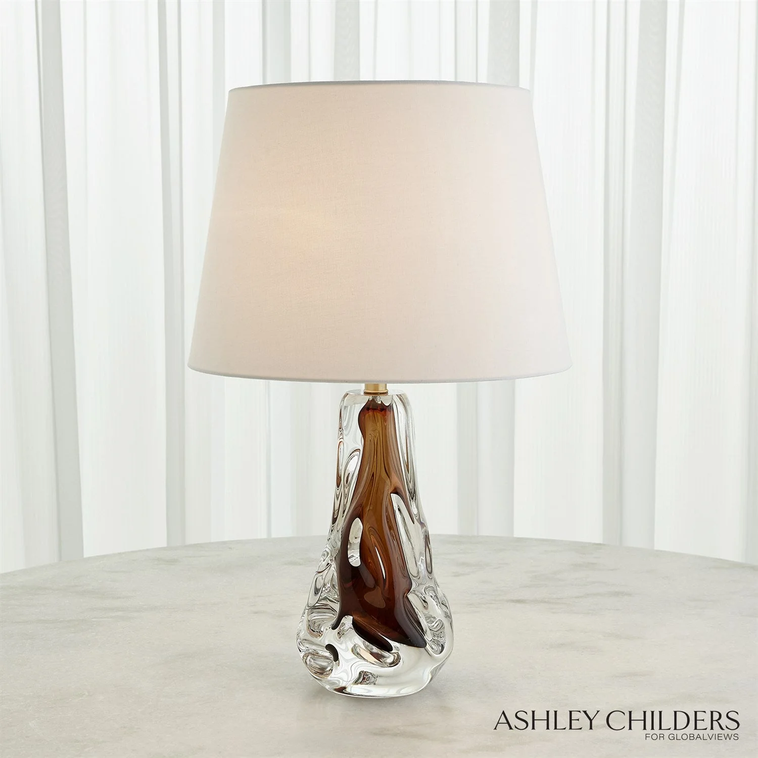 Global Views Lila Lamp-Amber by Ashley Childers - Image 4