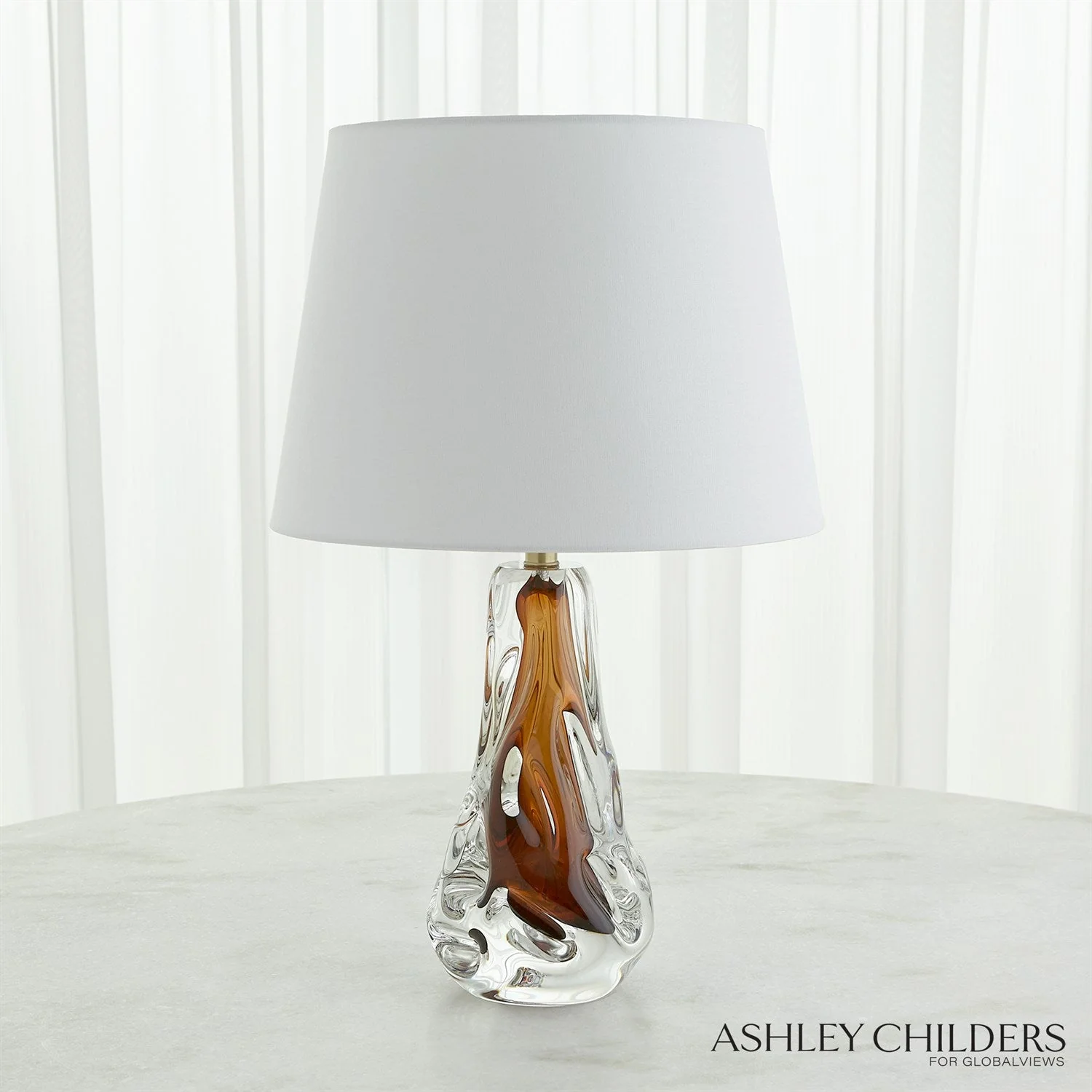 Global Views Lila Lamp-Amber by Ashley Childers - Image 5