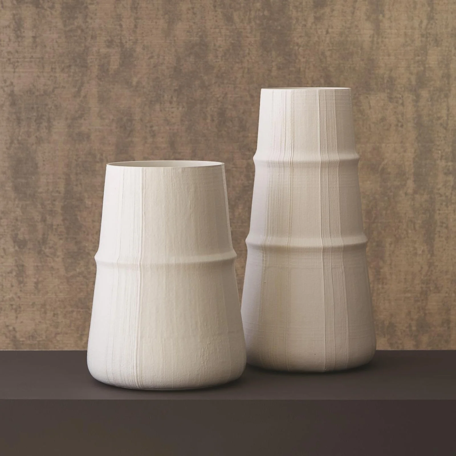 Global Views Linen Vase-Soft White - Image 5