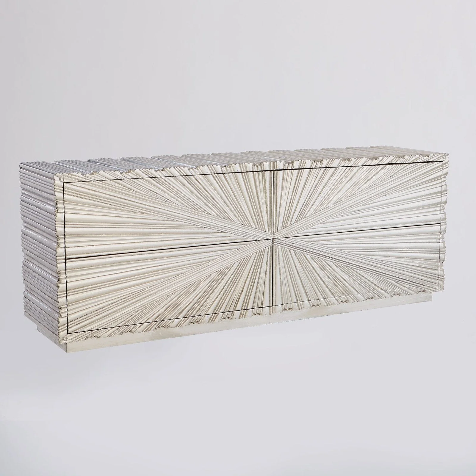 Global Views Linenfold Cabinet - Image 7