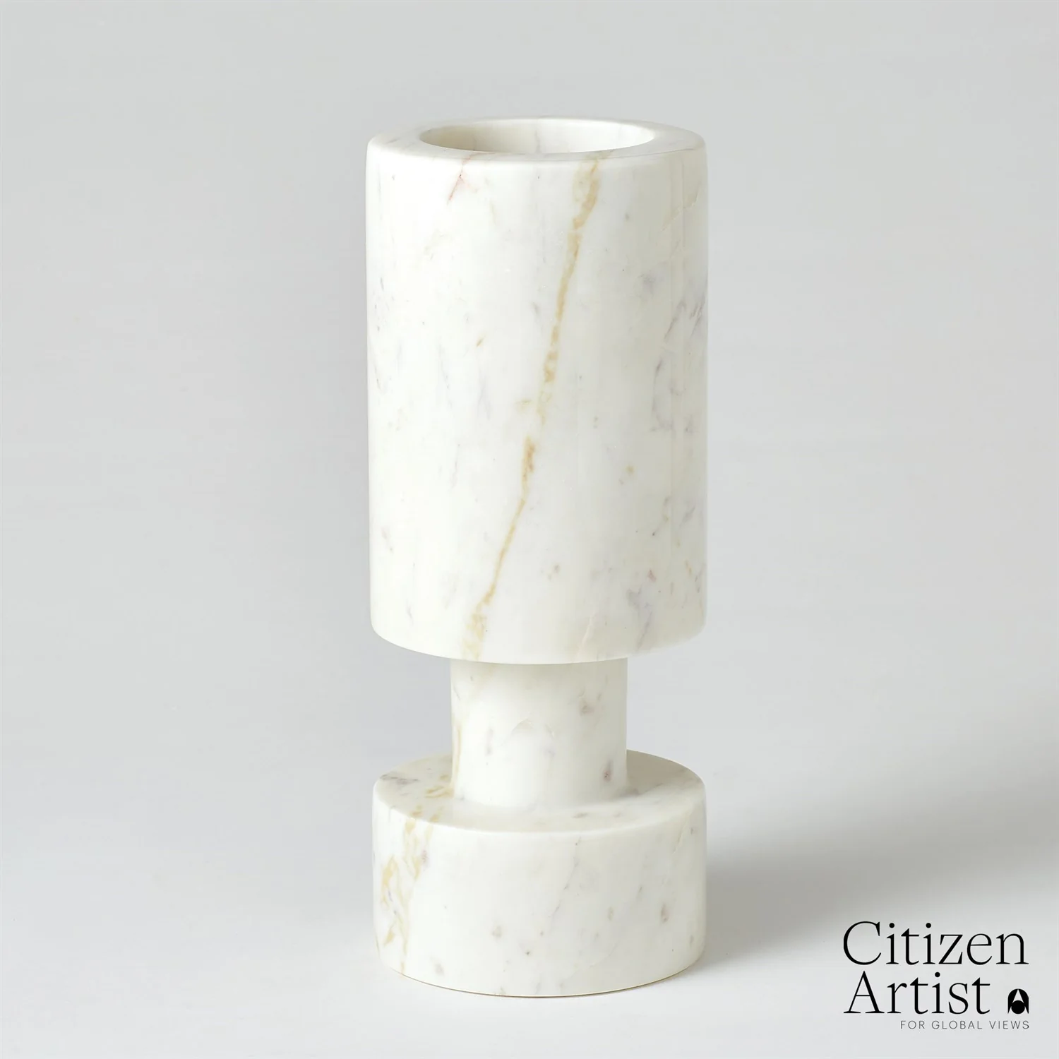 Global Views Luc Vase Marble - Image 10